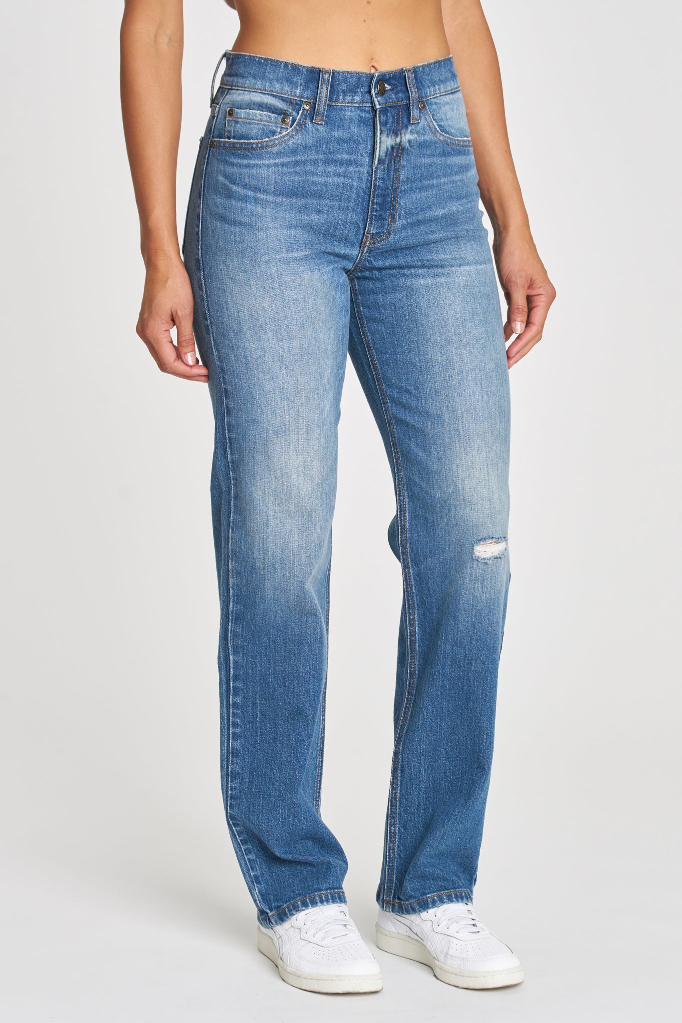 View 3 of Eunina Codi Dad Jeans in Sedona, a Jeans from Larrea Cove. Detail: .