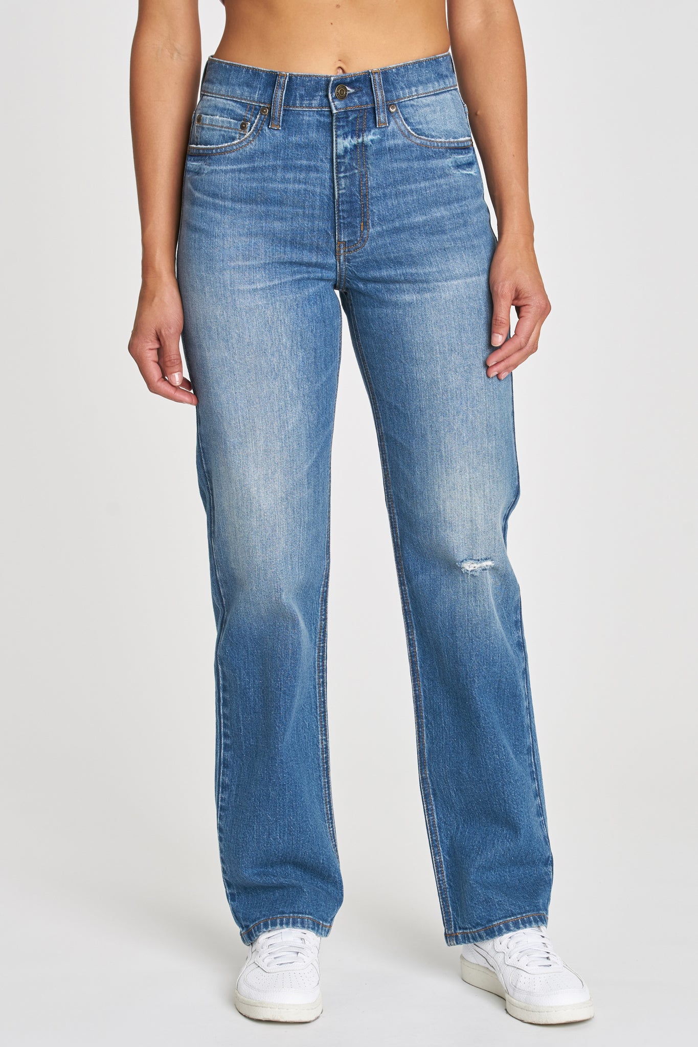 View 4 of Eunina Codi Dad Jeans in Sedona, a Jeans from Larrea Cove. Detail: .