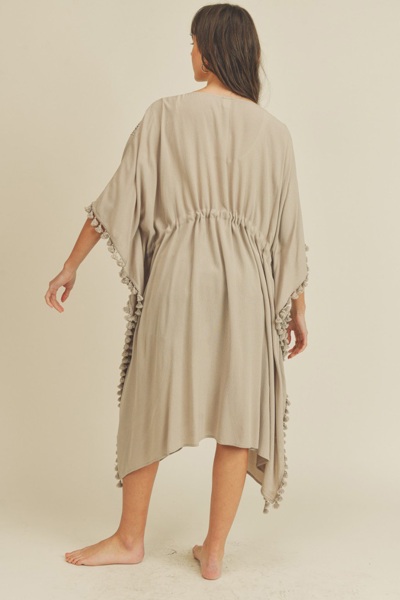 View 5 of Capistrano Tassel Fringe Duster, a Duster from Larrea Cove. Detail: .