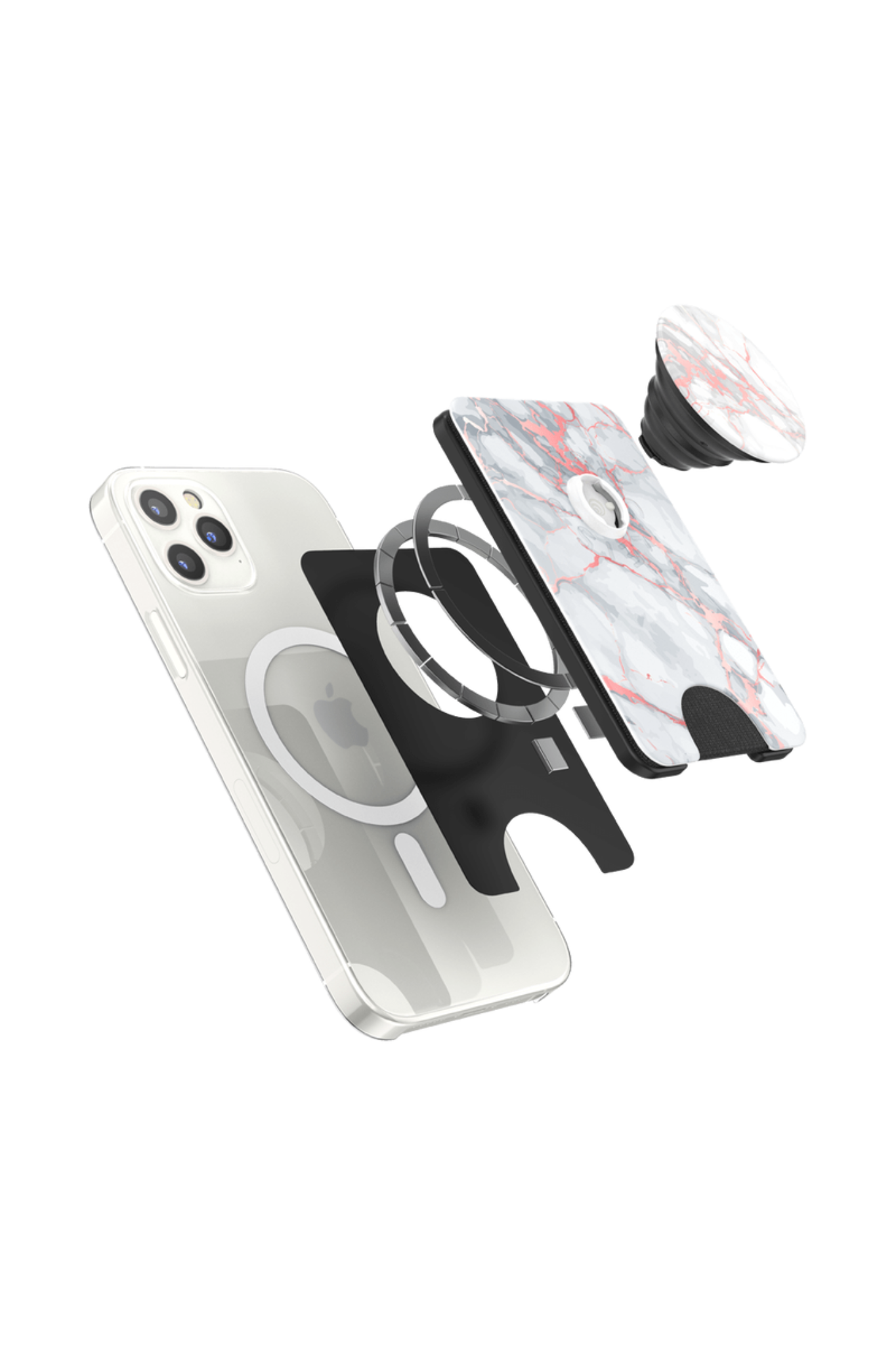 PopSockets PopWallet+ for MagSafe Rose Gold Lutz