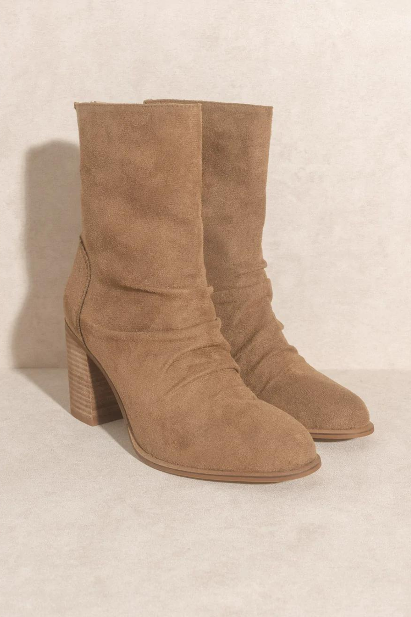 View 4 of Oasis Society Ximena Vegan Leather Bootie, a Shoes from Larrea Cove. Detail: .