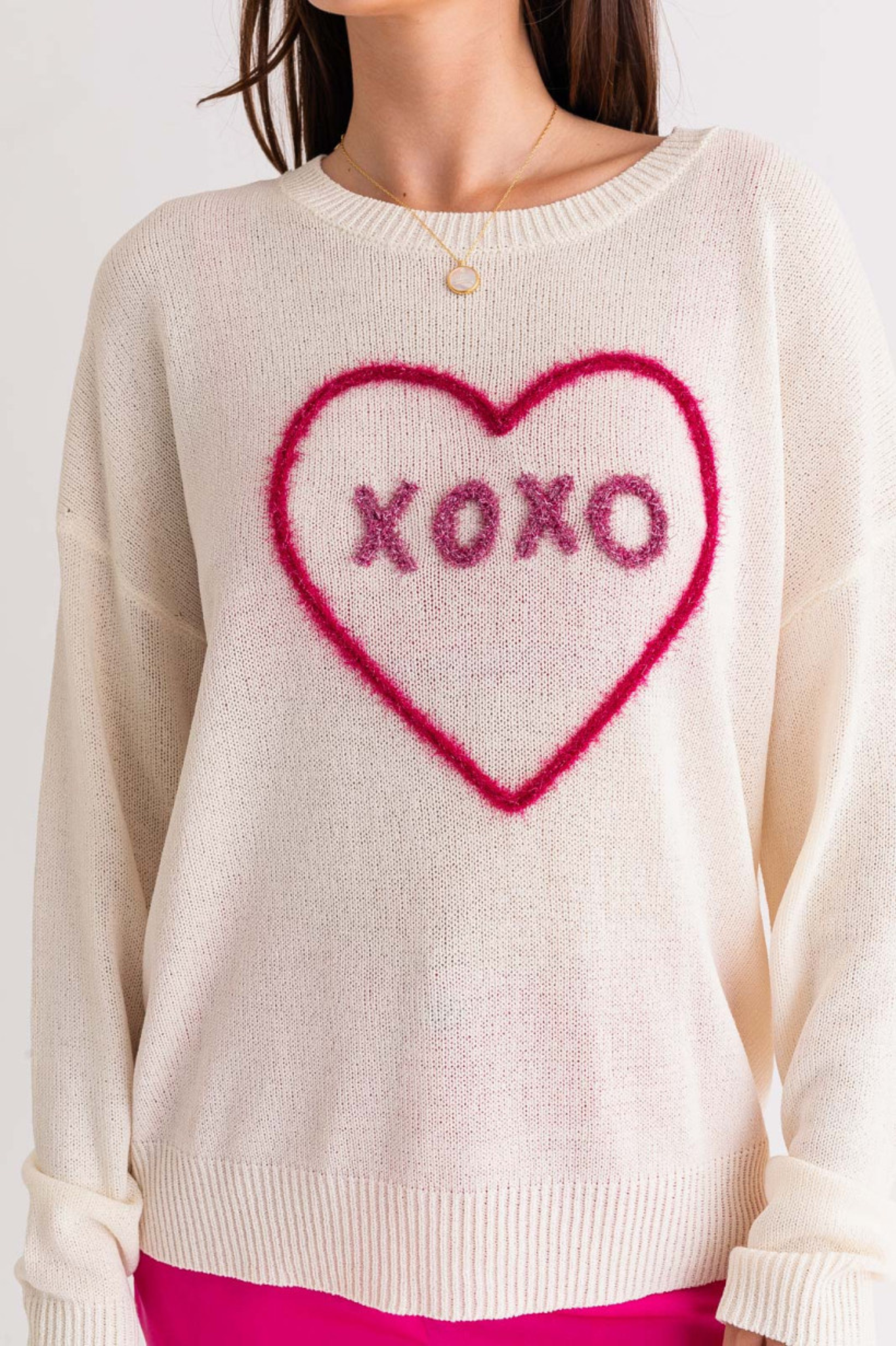 View 5 of XOXO Sweater Top, a Sweaters from Larrea Cove. Detail: .