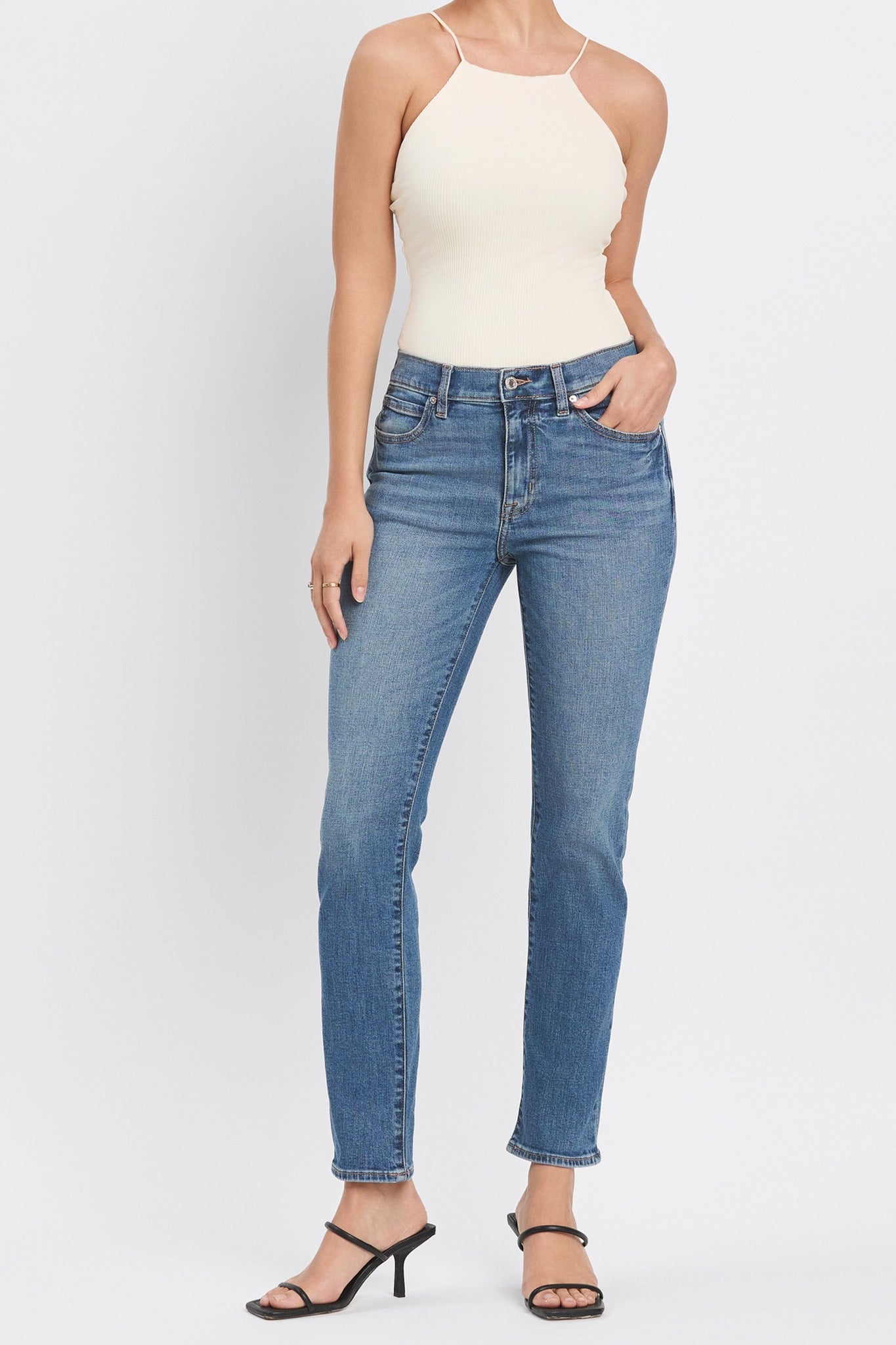 Eunina Gina Slim Straight Jeans in Wilder