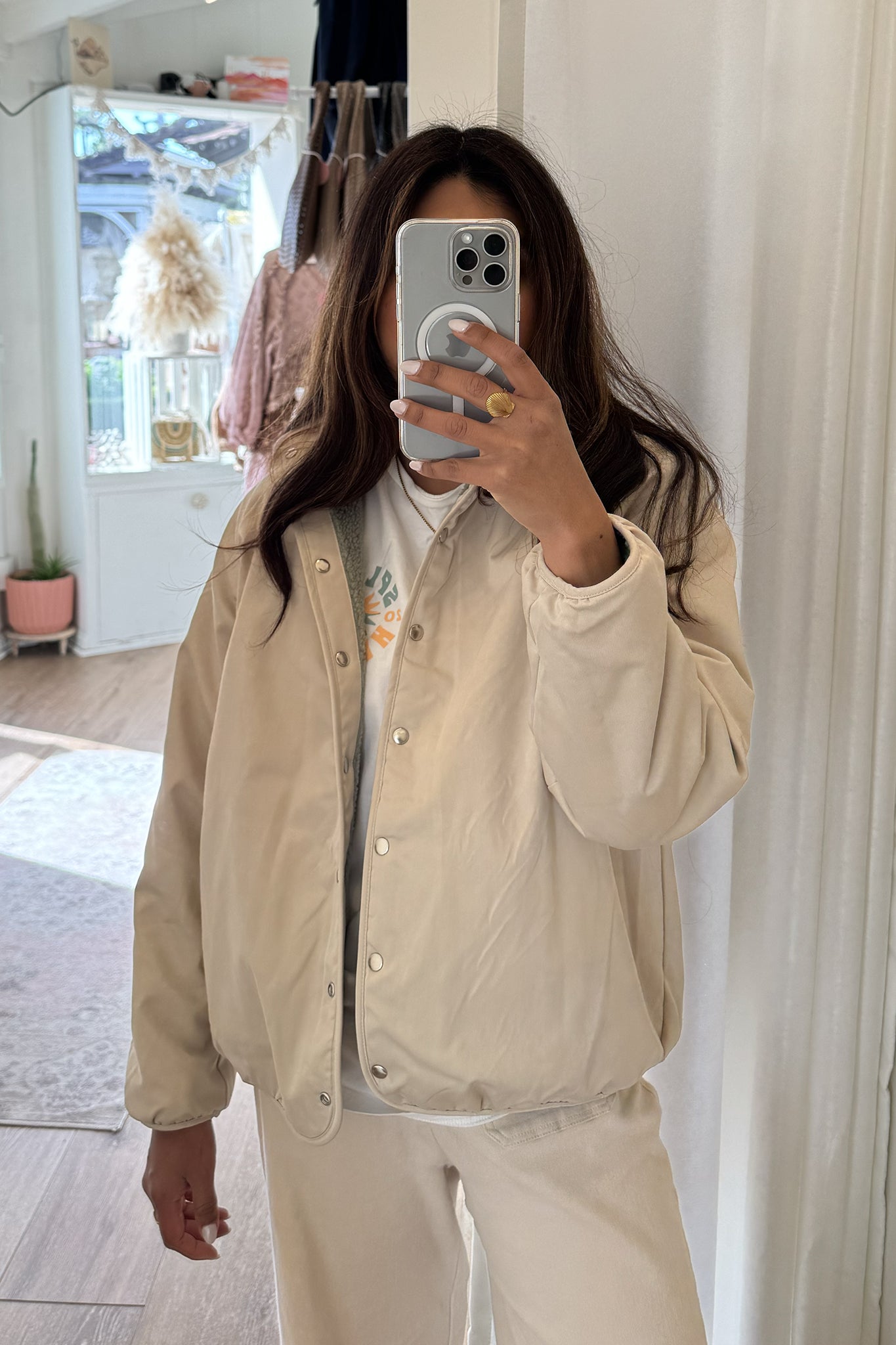 Reversible Two Toned Sherpa Jacket