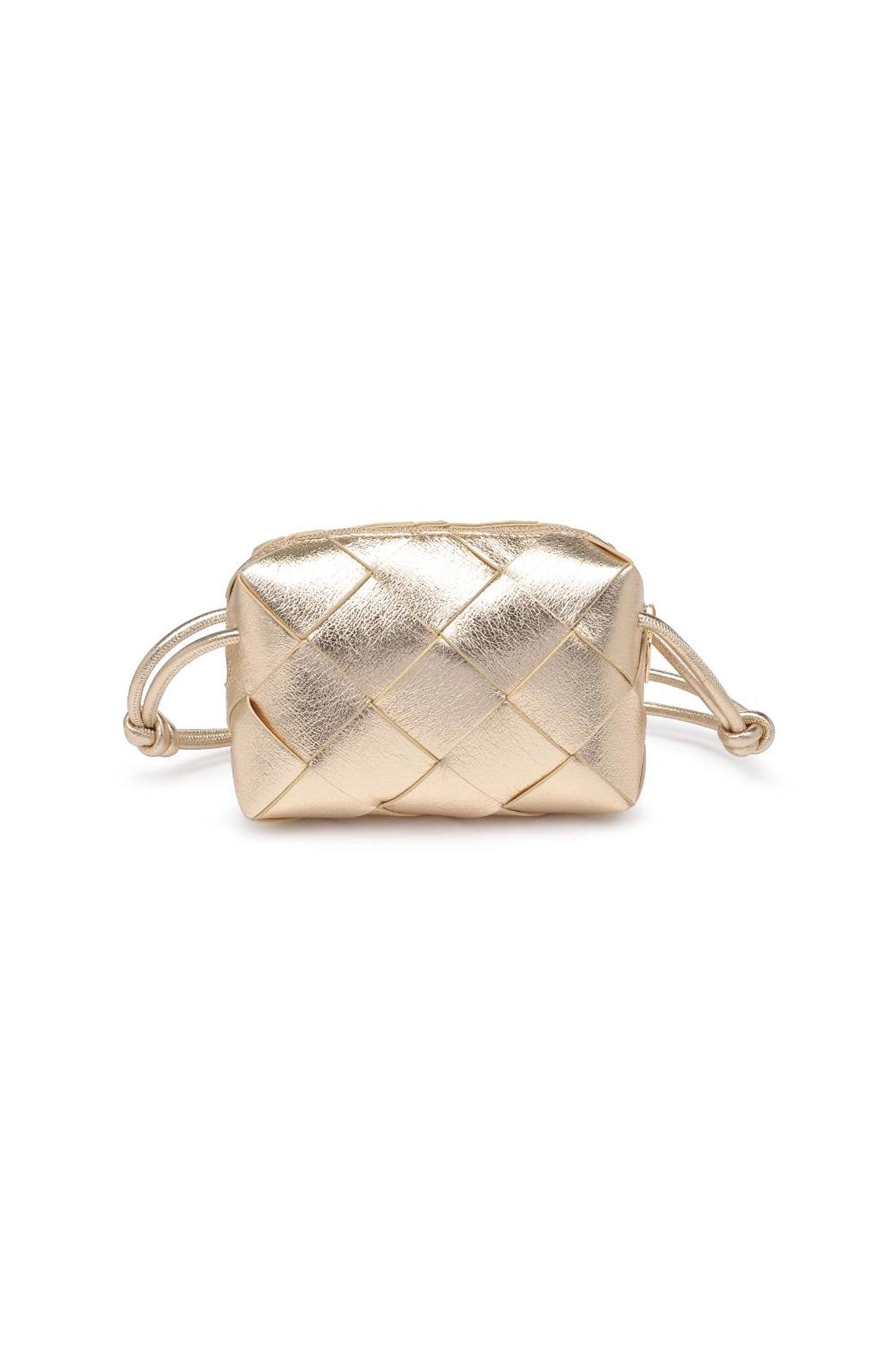 Kennedy Woven Crossbody in Gold