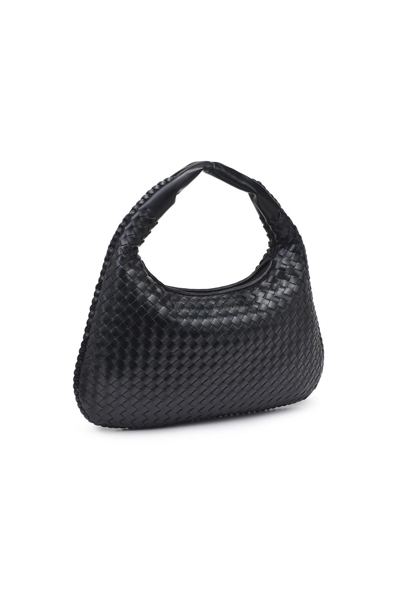 Adela Woven Hobo in Black