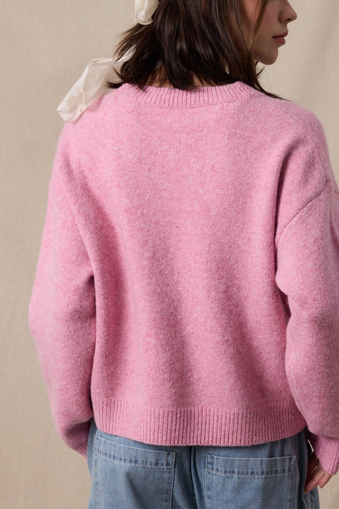 Sweetheart Brushed Knit Sweater