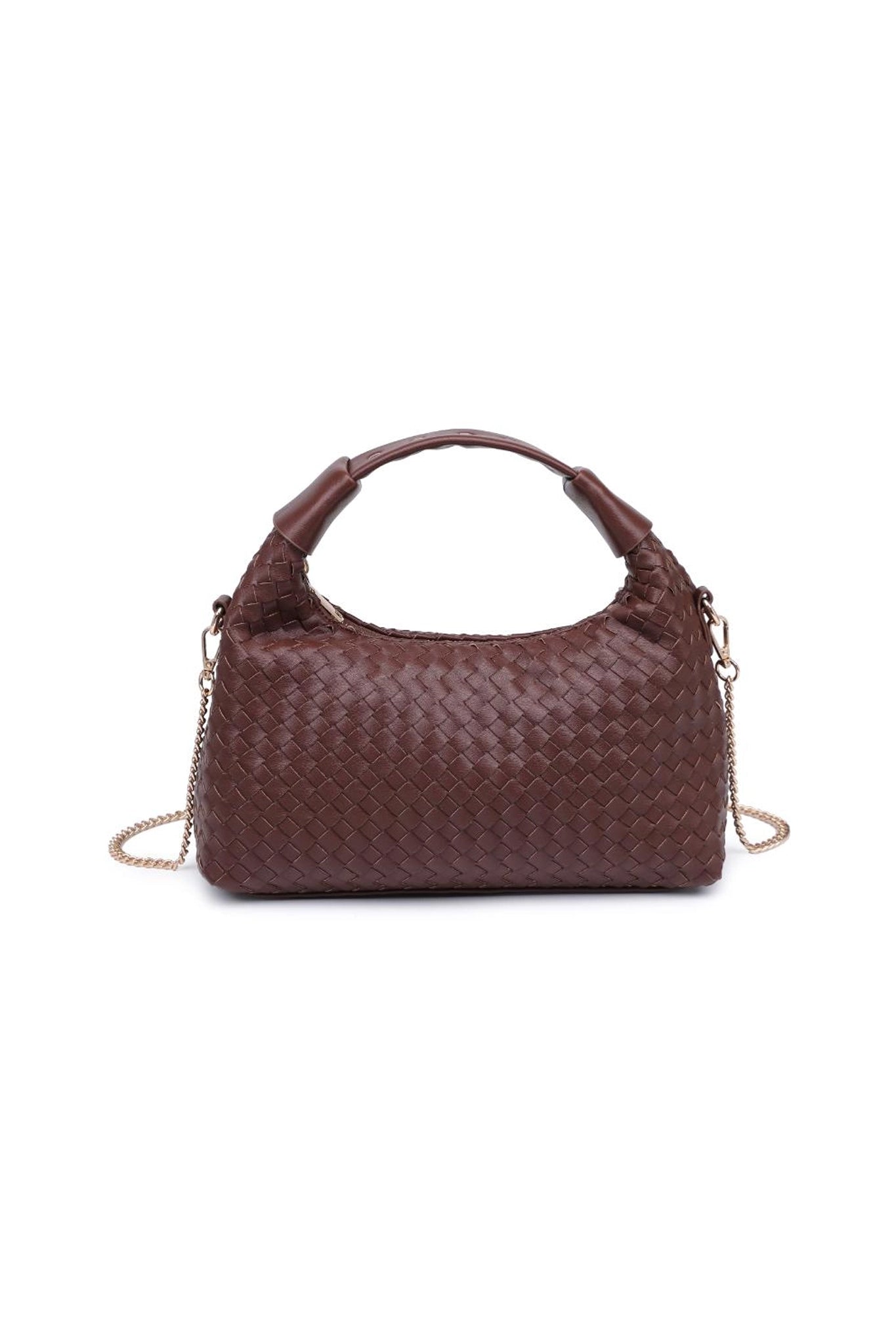 Ripley Woven Crossbody in Chocolate