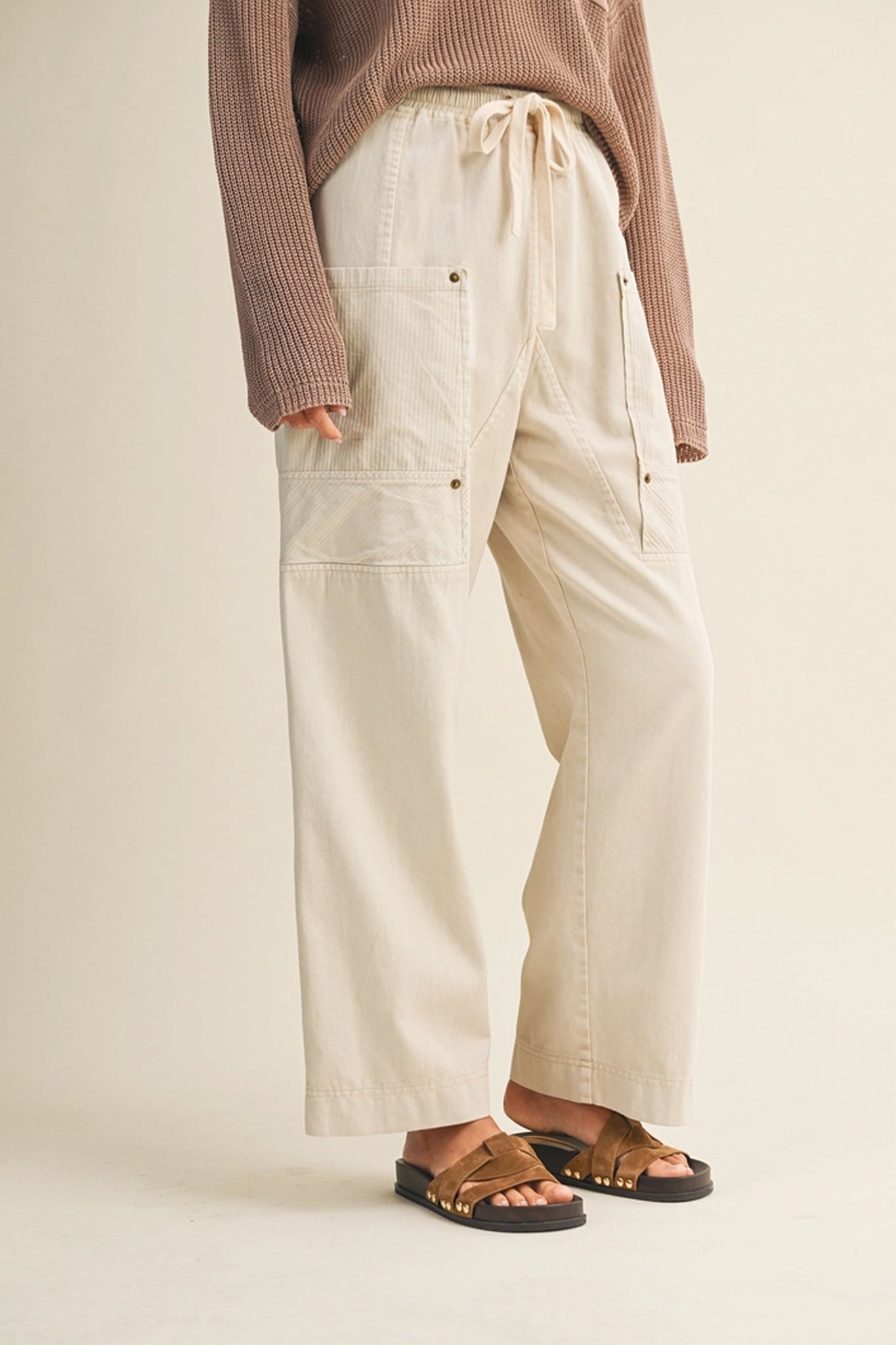 Side Pocket Wide Leg Pants