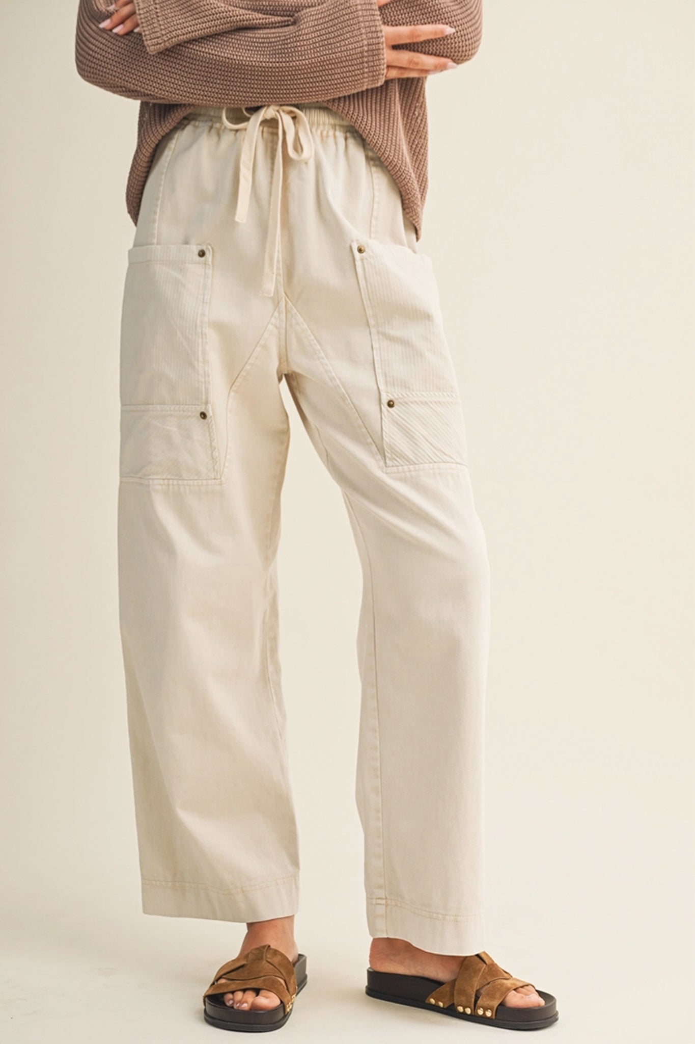 Side Pocket Wide Leg Pants