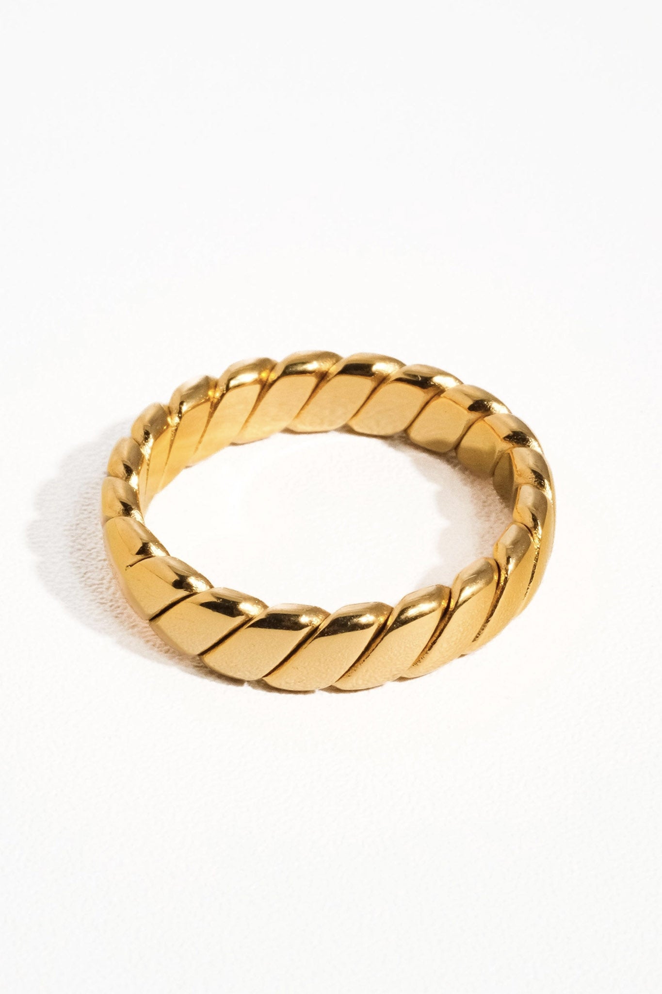 Golden Braid Stack Ring
