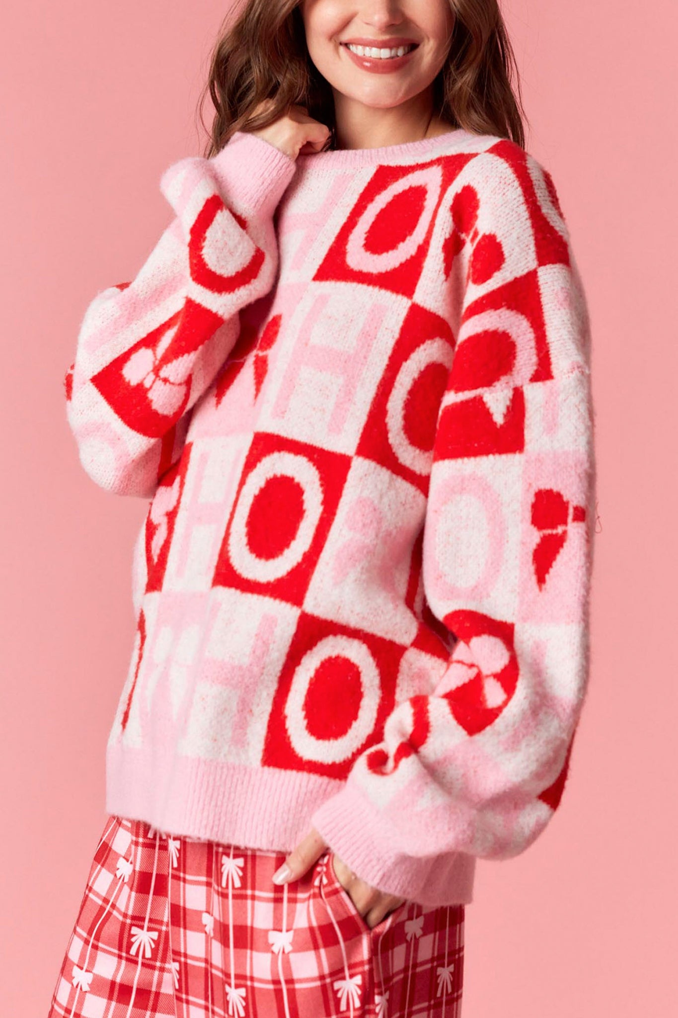 Ho Ho Ho Color Block Sweater