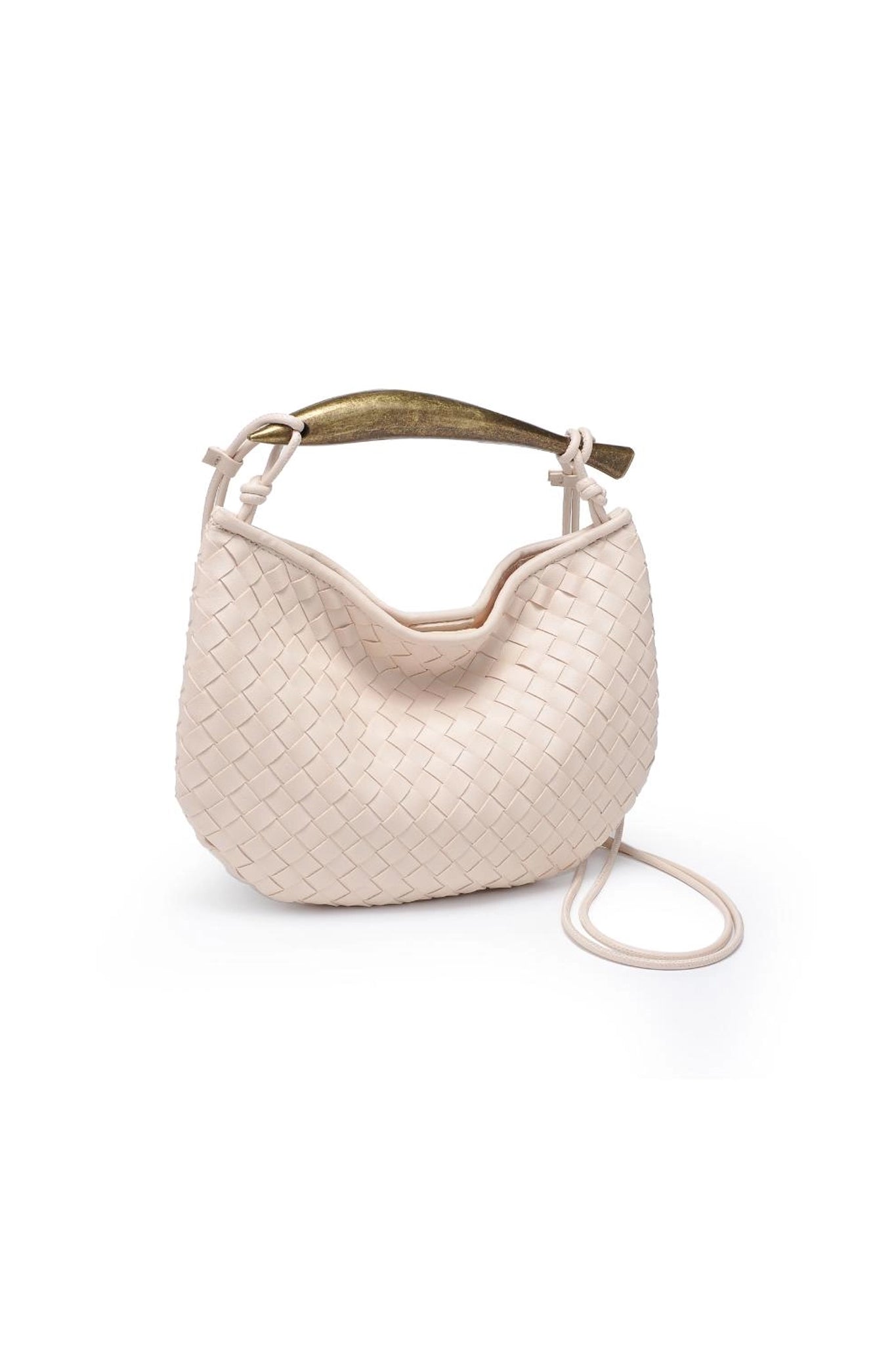 Uma Woven Crossbody in Oatmilk