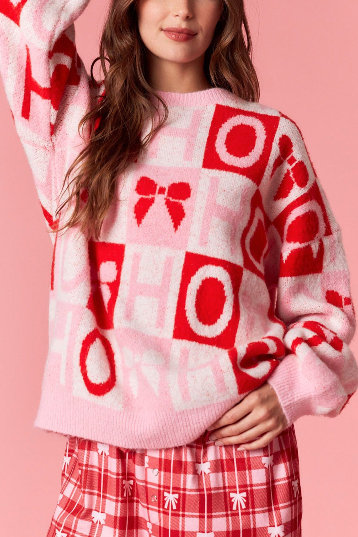 Ho Ho Ho Color Block Sweater