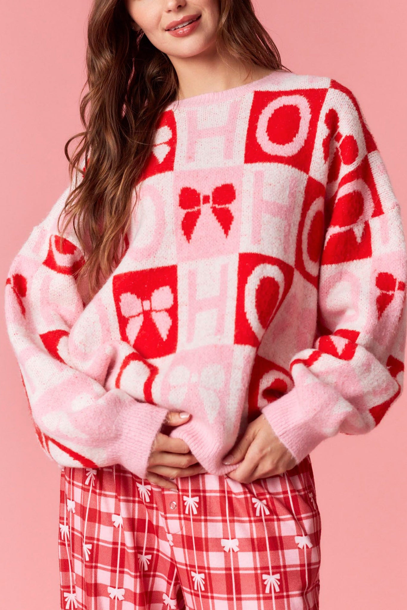 Ho Ho Ho Color Block Sweater