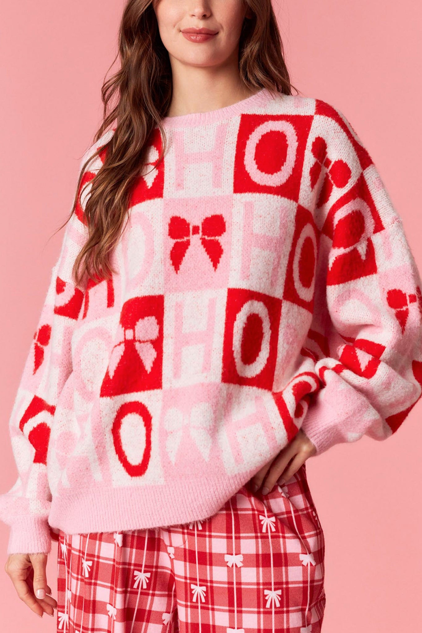 Ho Ho Ho Color Block Sweater