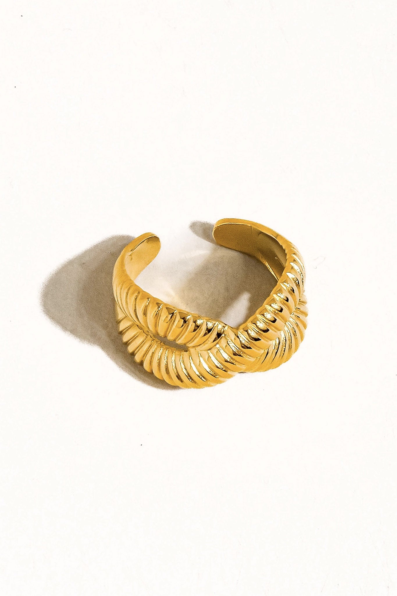 Twist & Tide Ring from Larrea Cove's new arrivals, featuring a boho-inspired design perfect for coastal jewelry collections