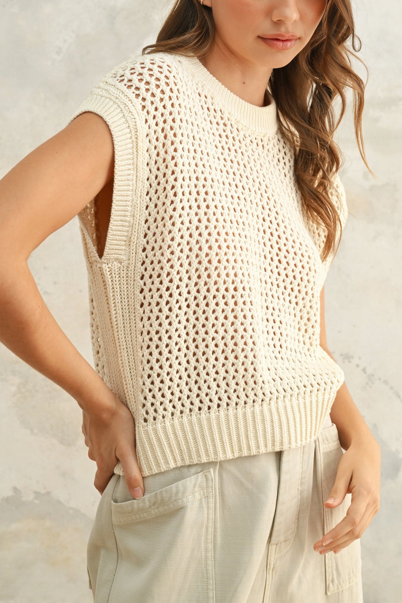 Crochet Knit Top