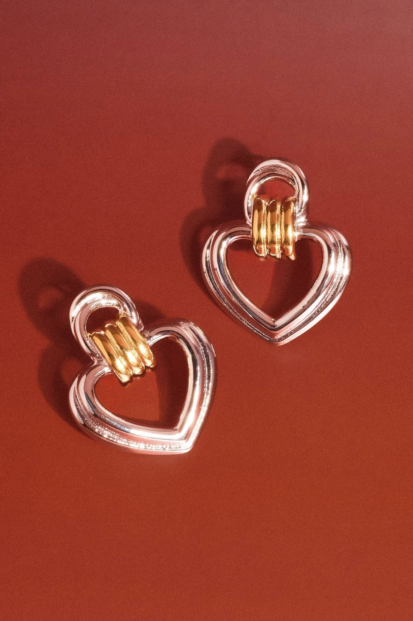 Heart Hoops in Mixed Tones