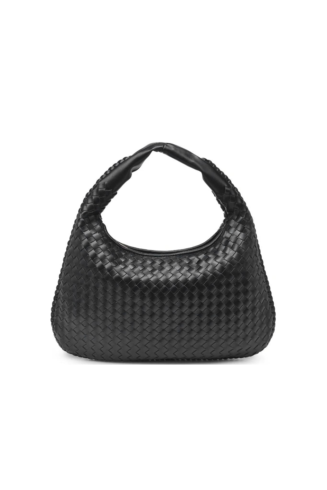 Adela Woven Hobo in Black