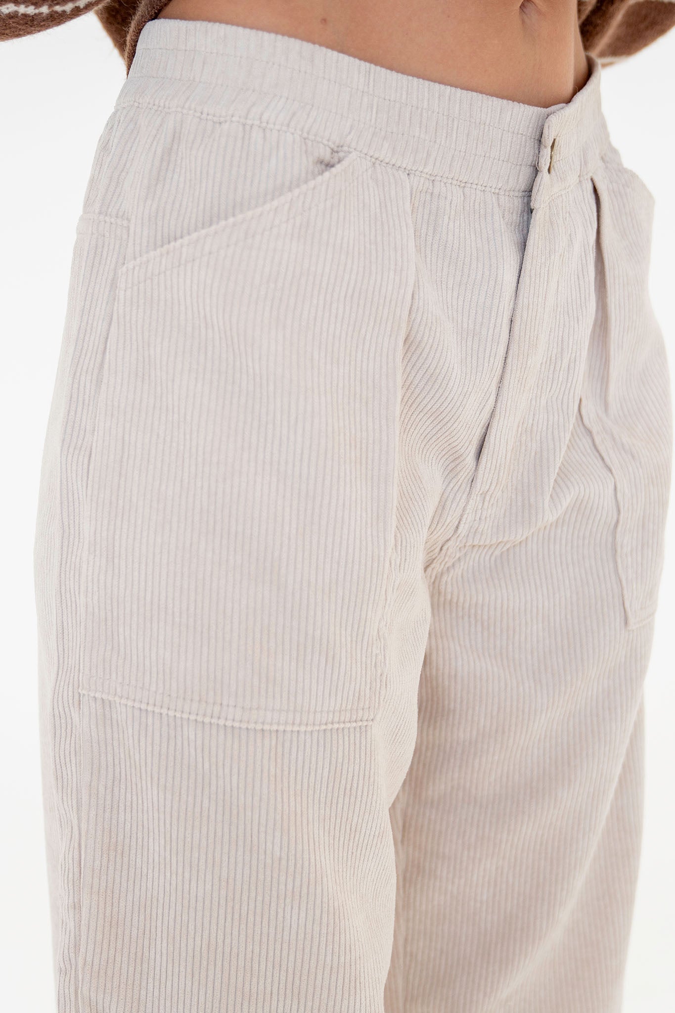 View 4 of Corduroy Cargo Pants, a Pants from Larrea Cove. Detail: .