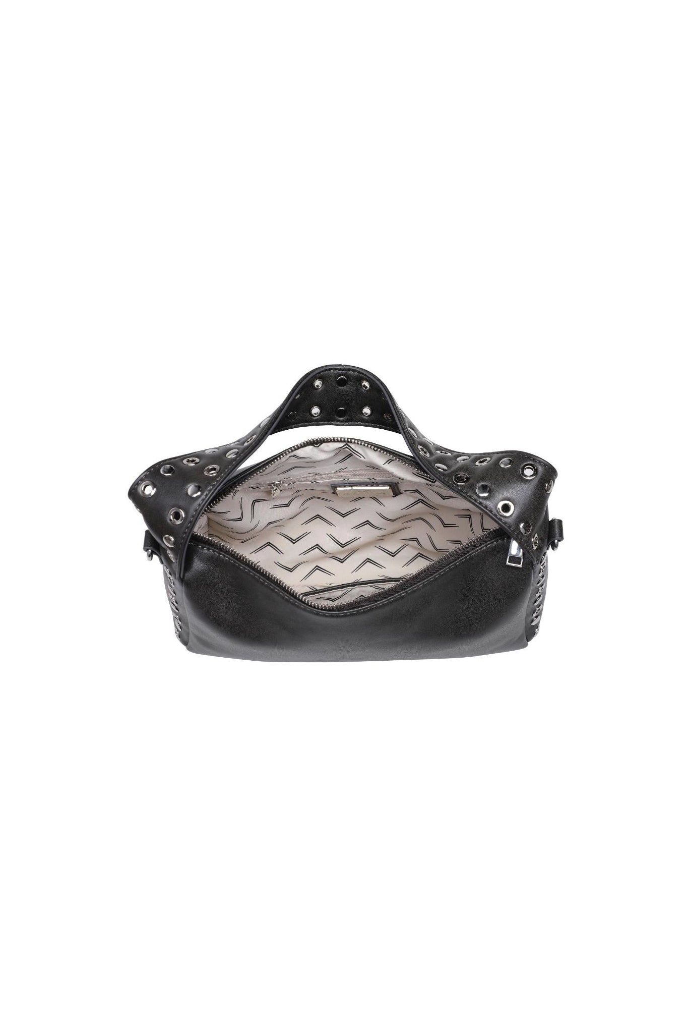 Silver Sands Studded Shoulder Bag in Gunmetal