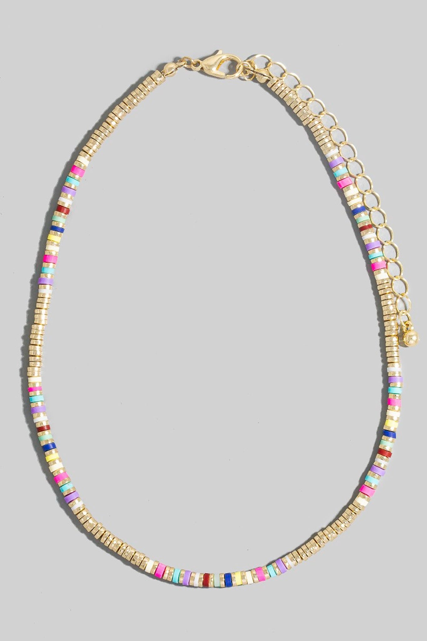 Multi Disc Bead Necklace