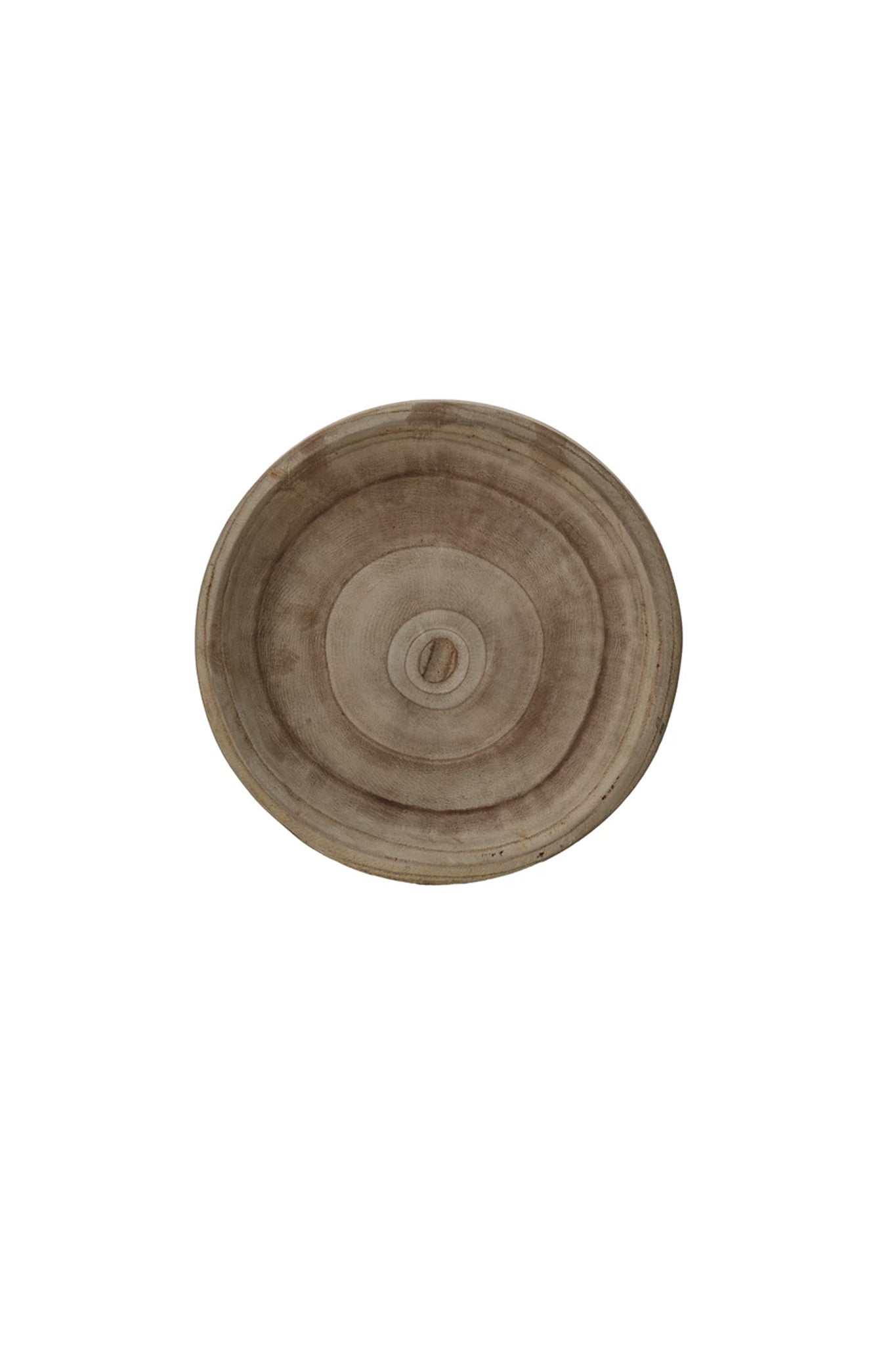 Desert Grove Footed Wood Bowl