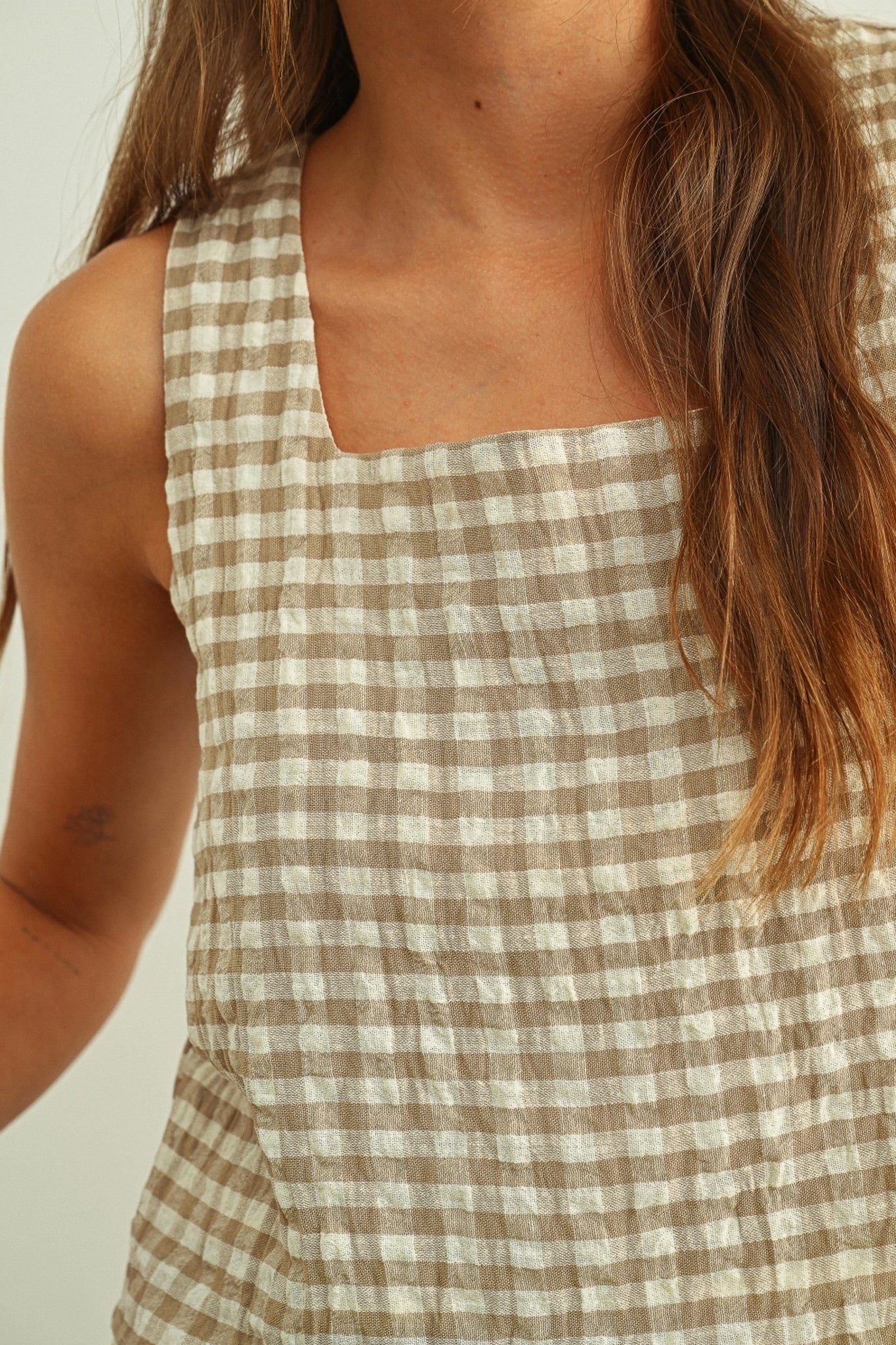 Desert Picnic Gingham Top