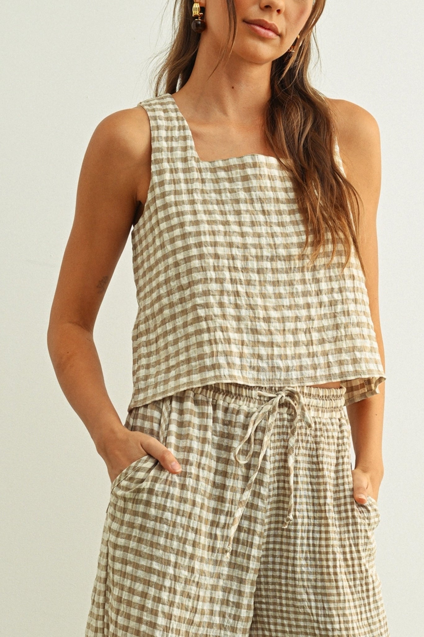 Desert Picnic Gingham Top