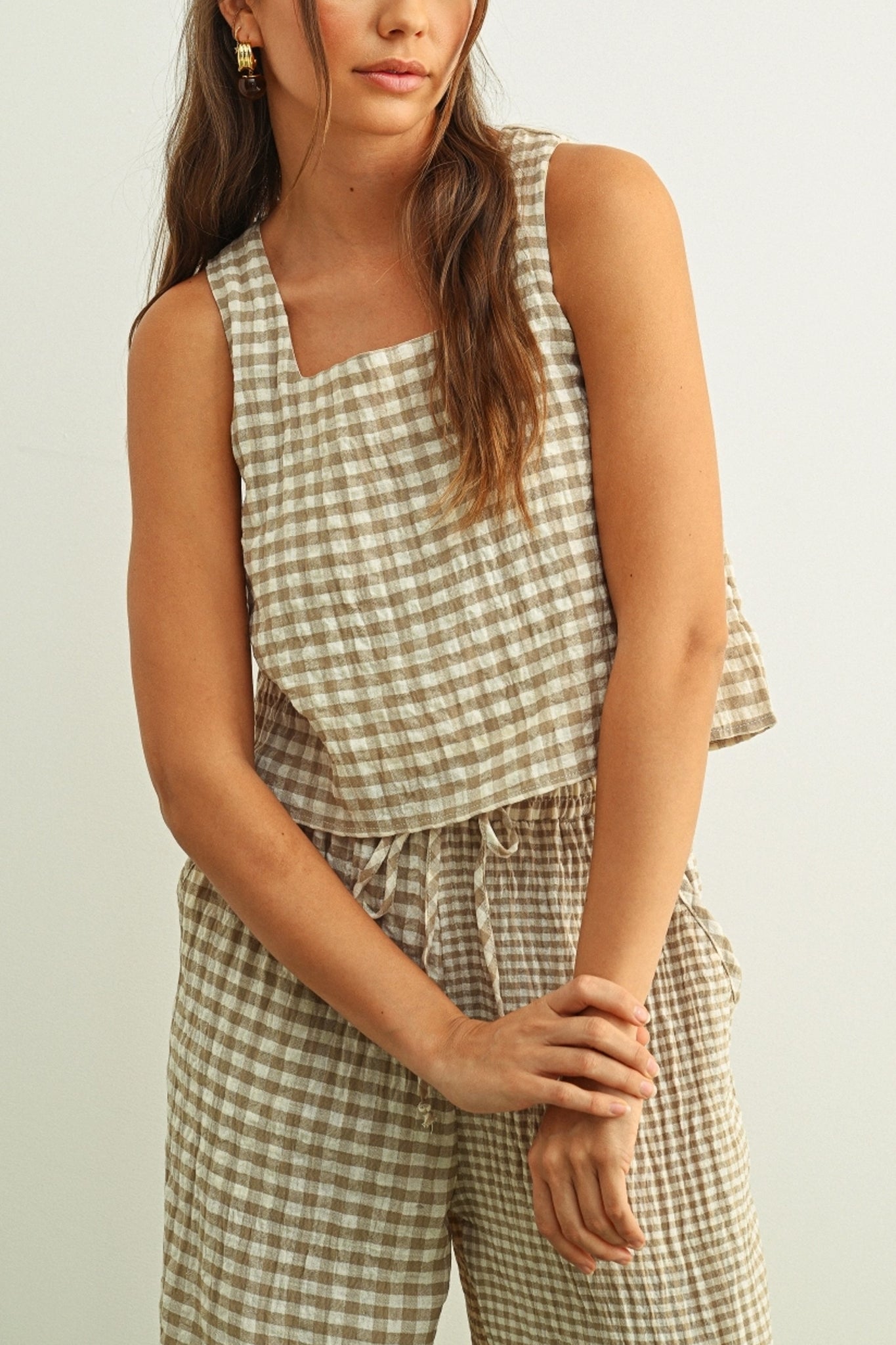 Desert Picnic Gingham Top