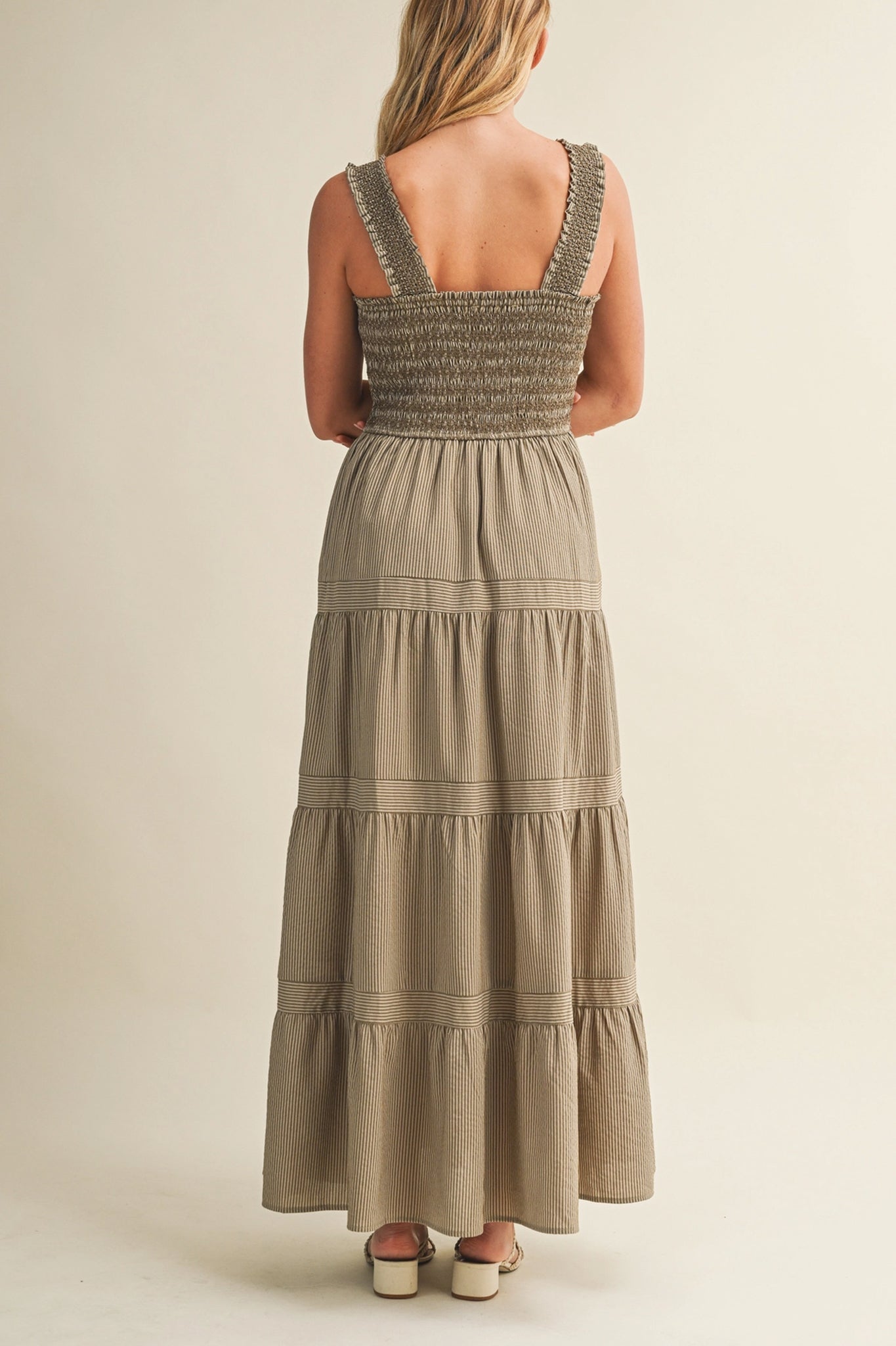 Desert Tide Smocked Maxi Dress