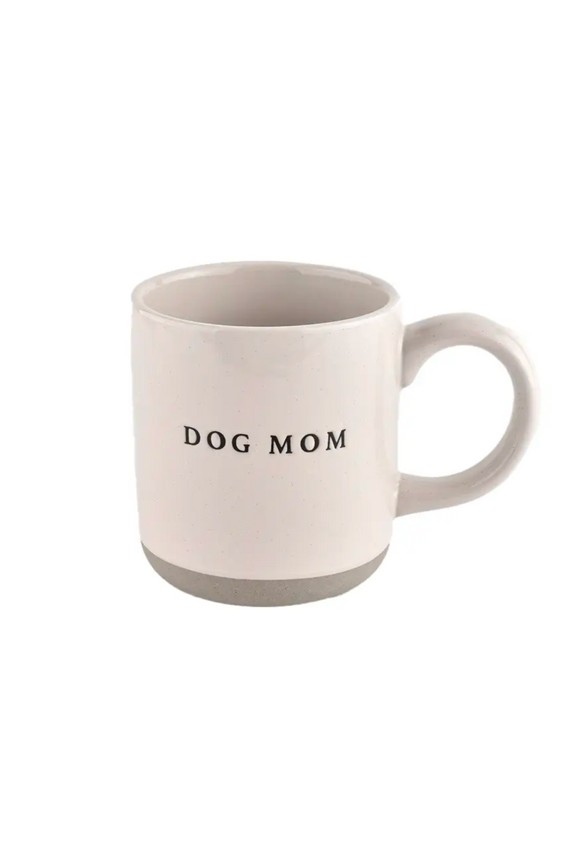 Dog Mom Stoneware Mug