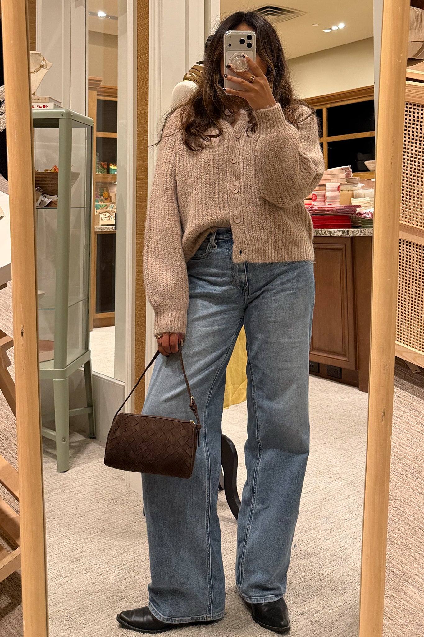 Dusty Rose Knit Cardigan