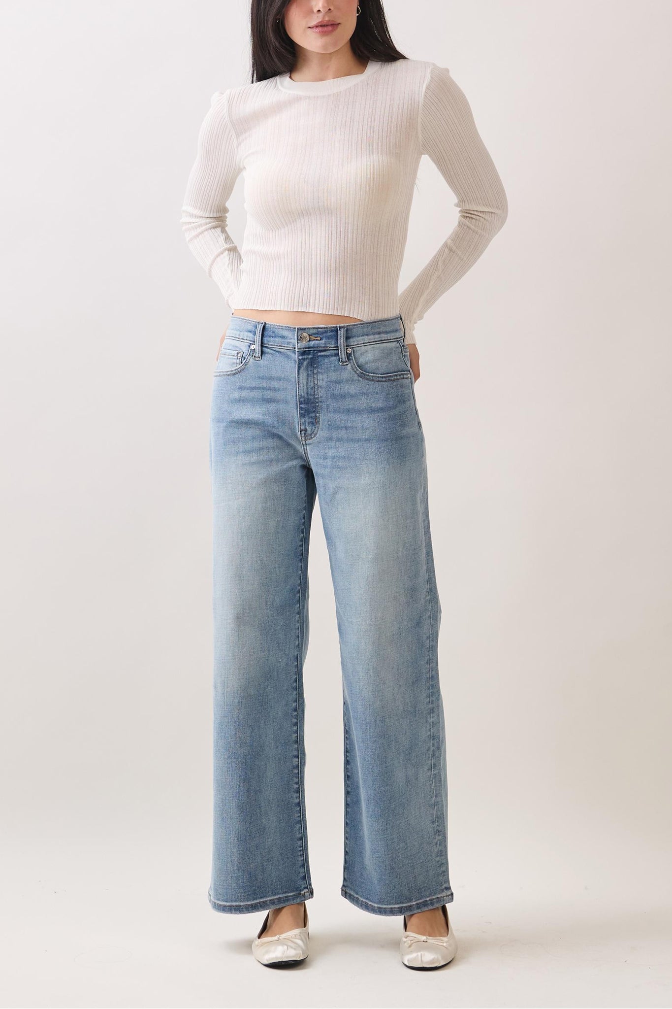 Eunina Brit Wide Leg Jeans in Prescott