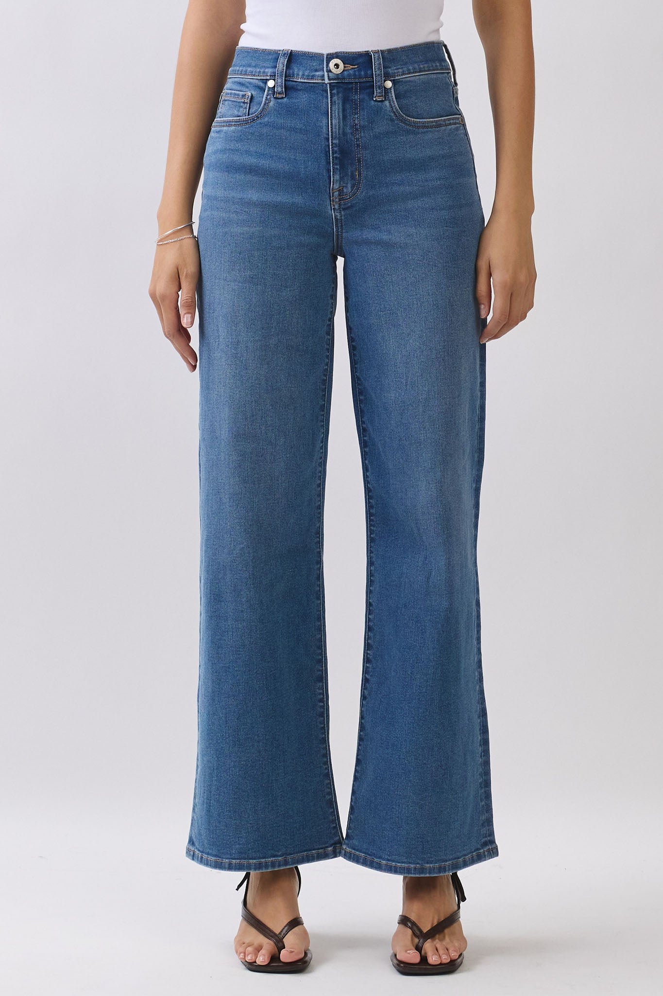 Eunina Dane Wide Leg Jeans in Canyon Blue