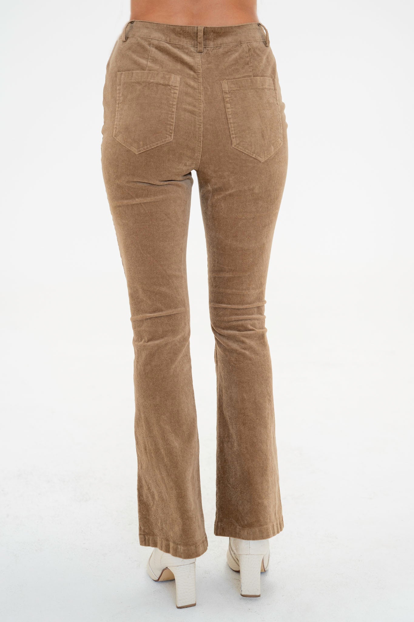 View 4 of Firefly Flared Corduroy Pants, a Pants from Larrea Cove. Detail: .