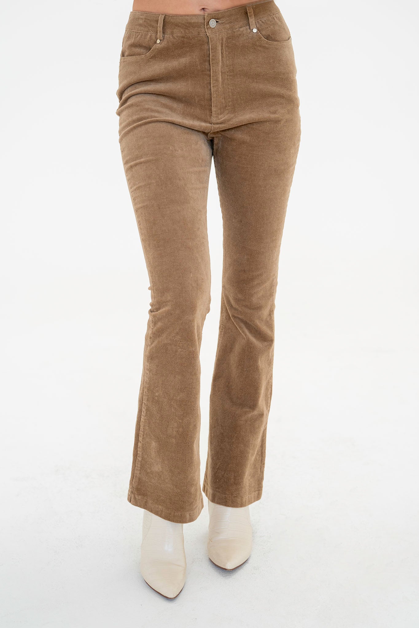 View 1 of Firefly Flared Corduroy Pants, a Pants from Larrea Cove. Detail: Introducing the new Firefly Flared C...