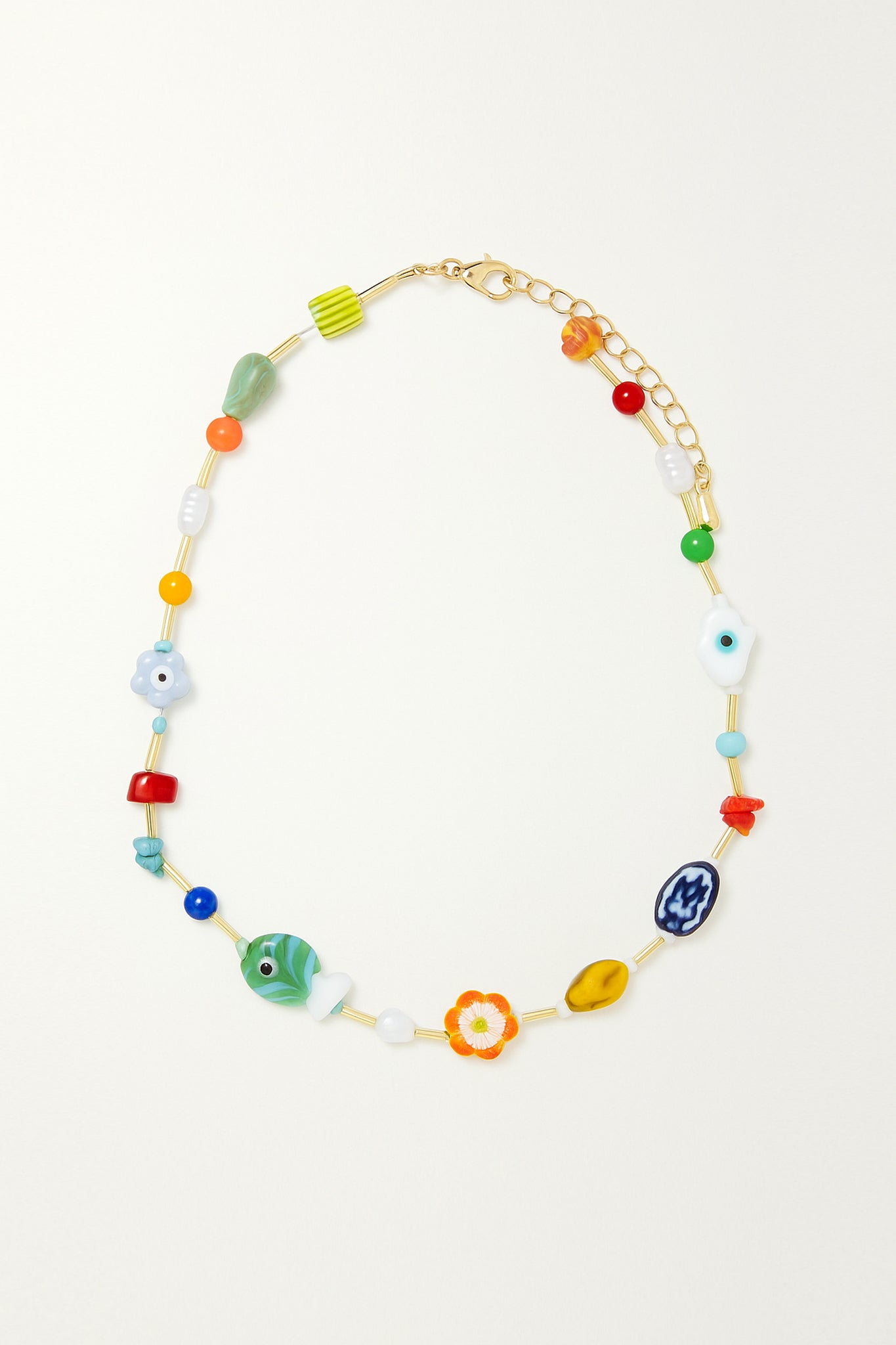 Fisherman Charms Chain Necklace