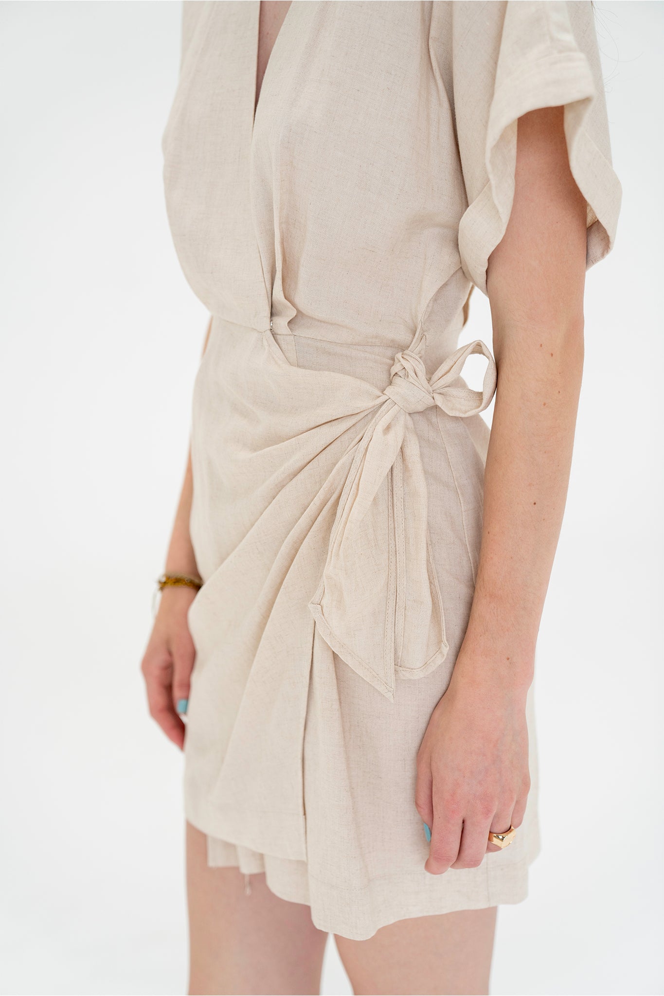View 4 of Hein Wrap Dress, a Dresses from Larrea Cove. Detail: .