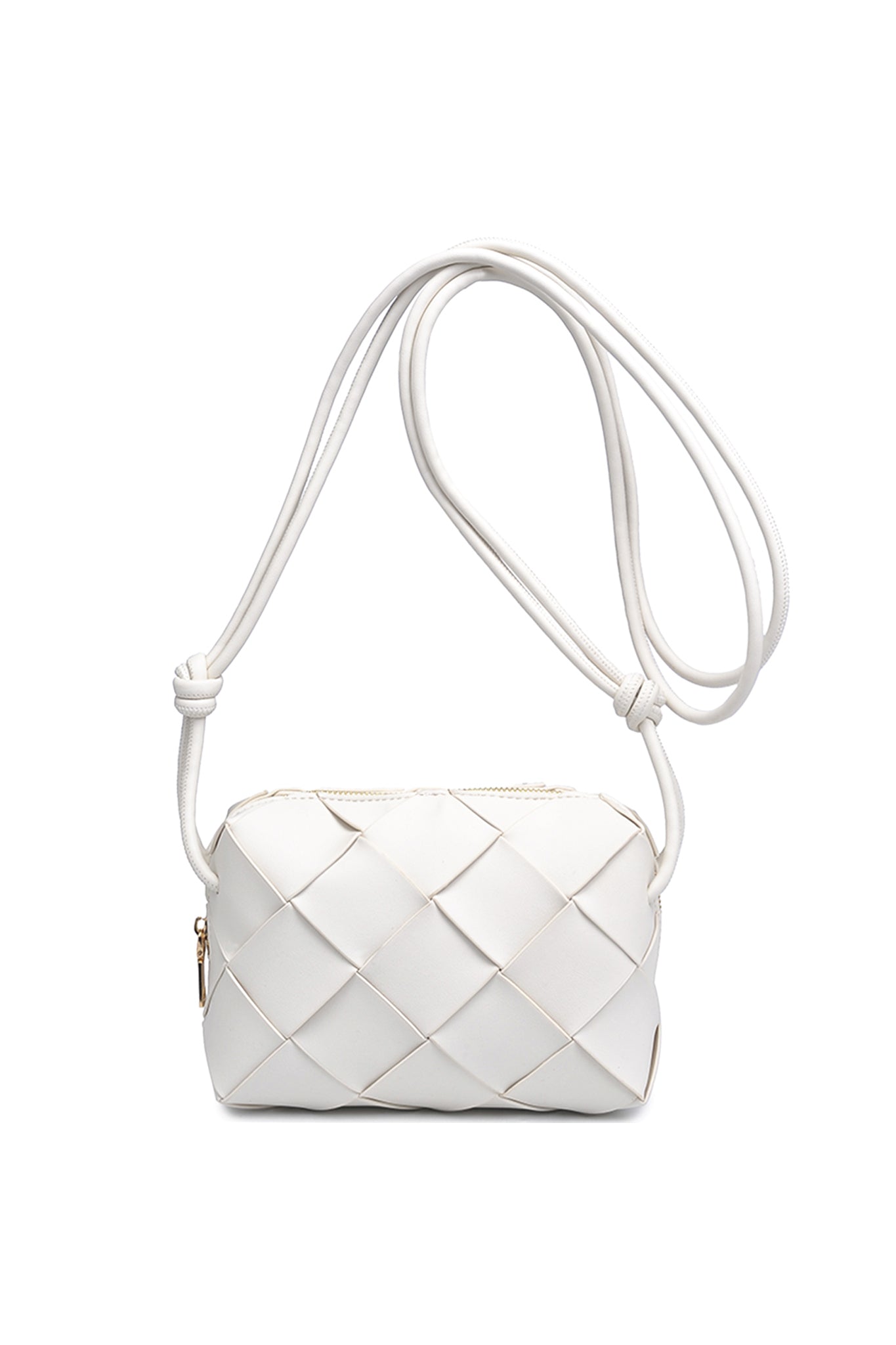 Kennedy Woven Crossbody in Ivory