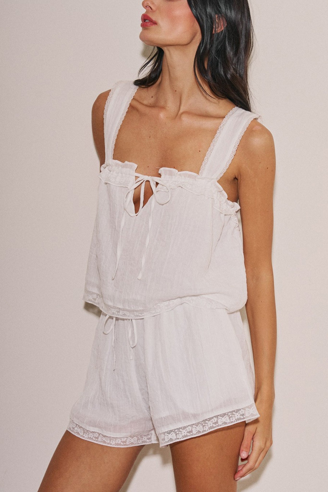 Sundream Lace Short Set