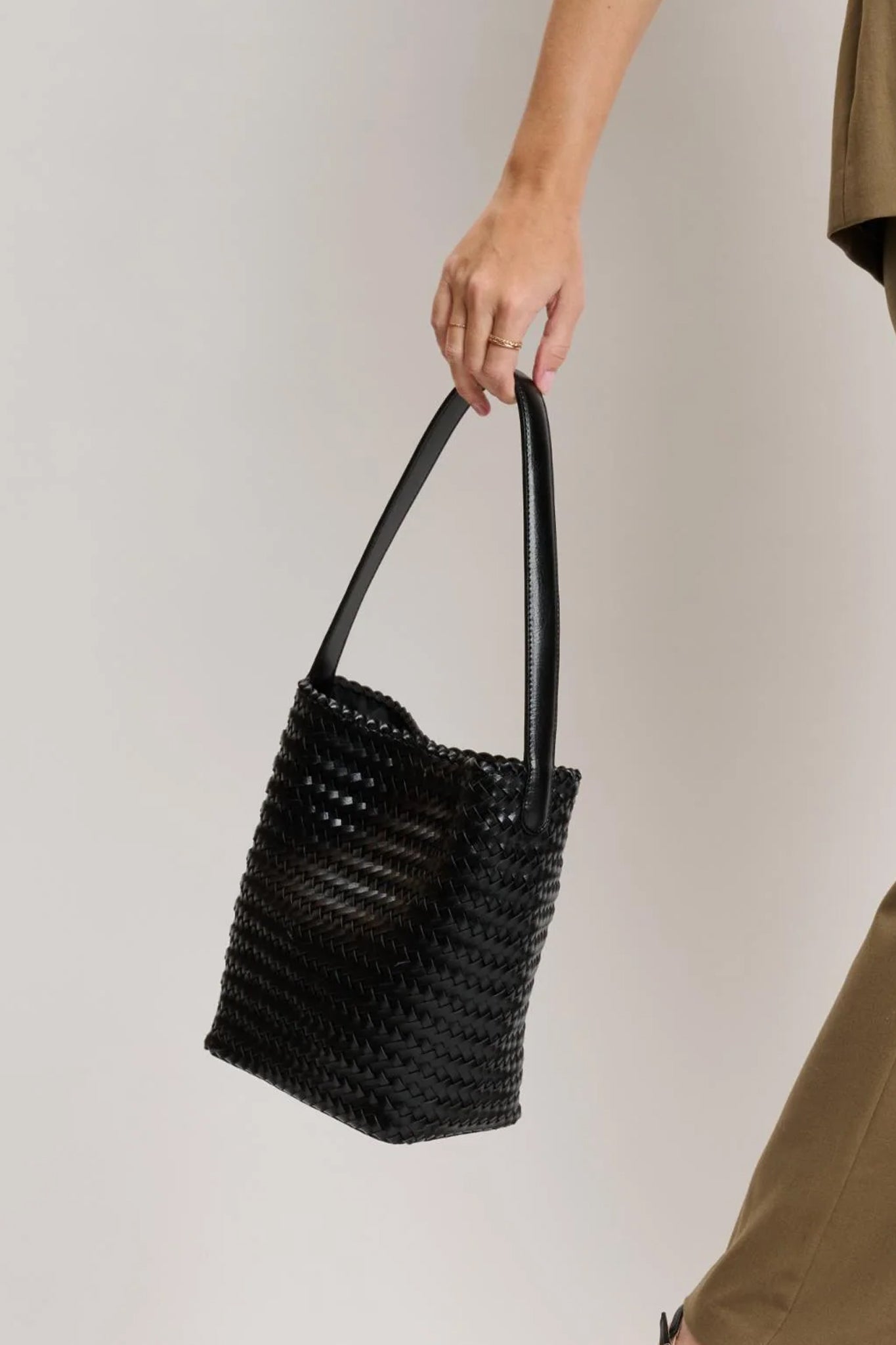 Marina Bucket Tote in Black