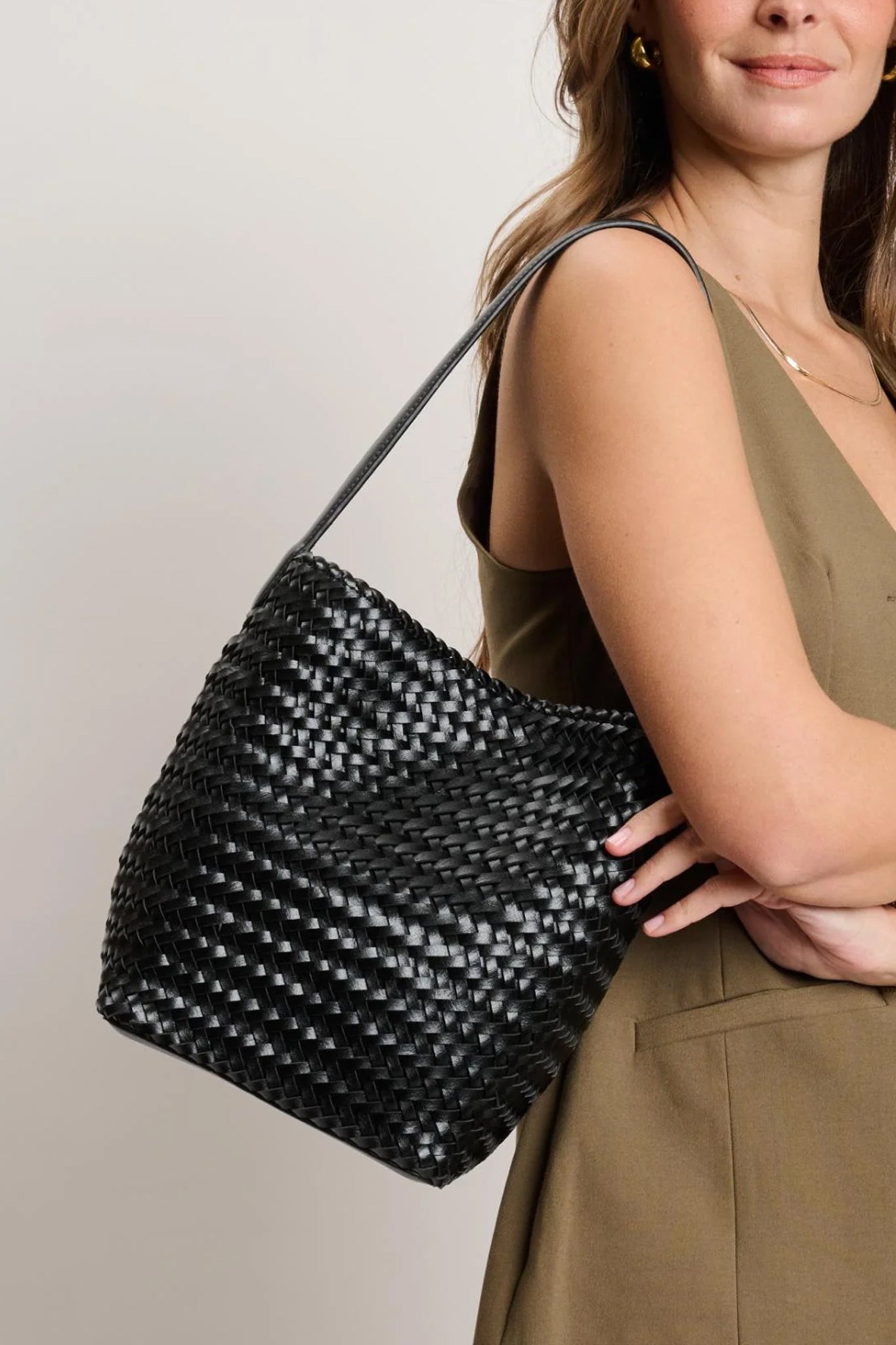 Marina Bucket Tote in Black