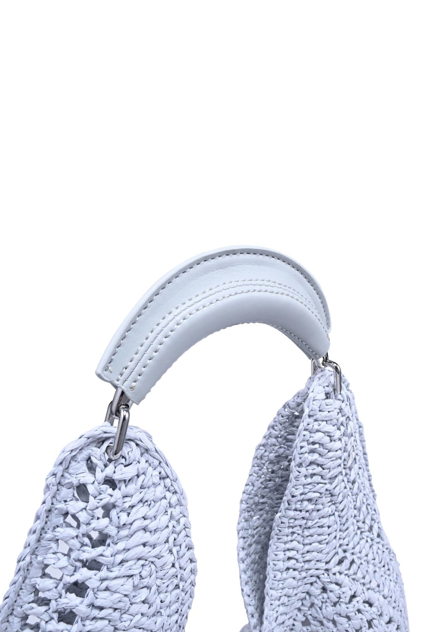 Marisol Crochet Hobo Bag in Ice Blue