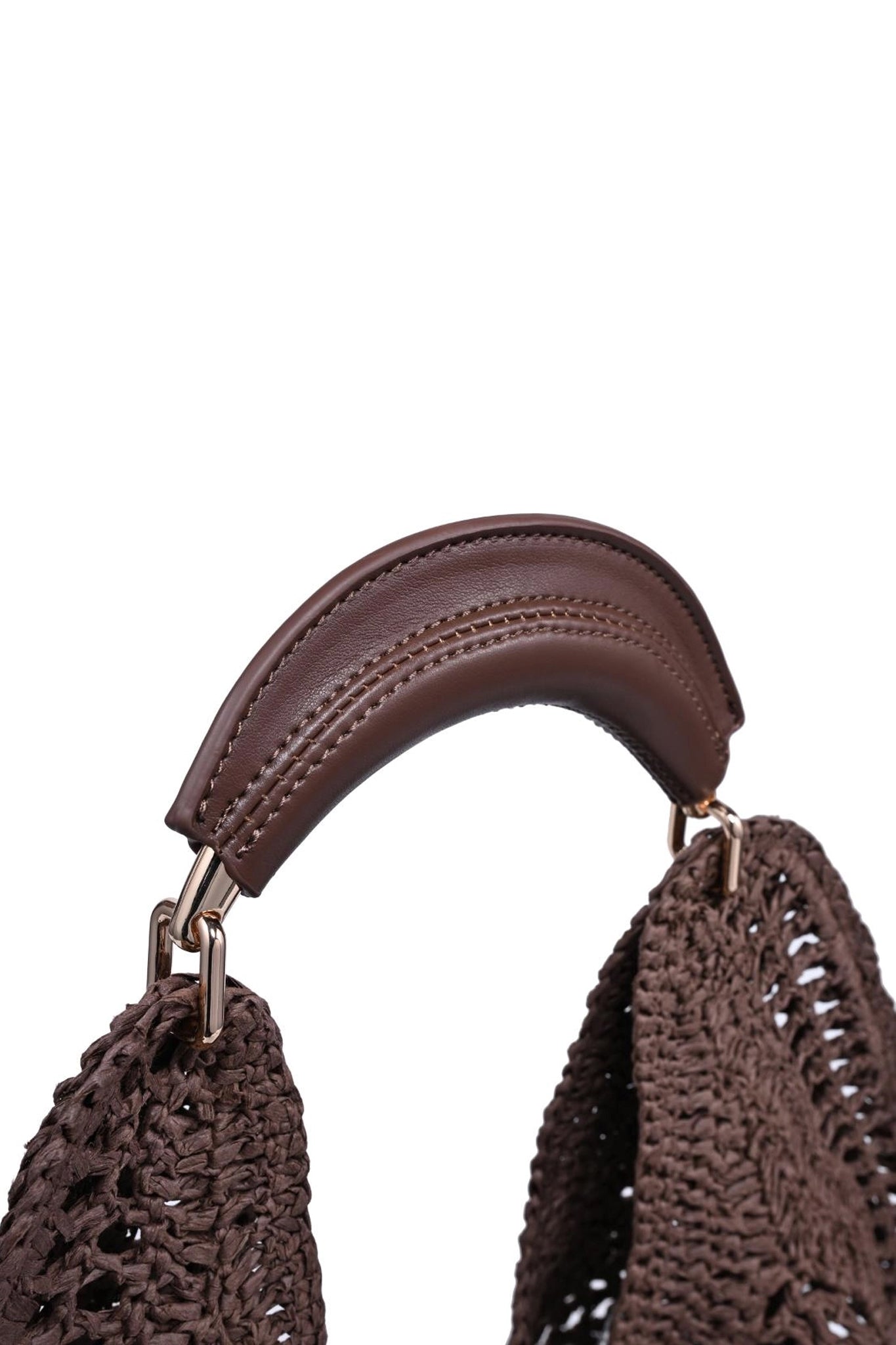 Marisol Crochet Hobo Bag in Chocolate