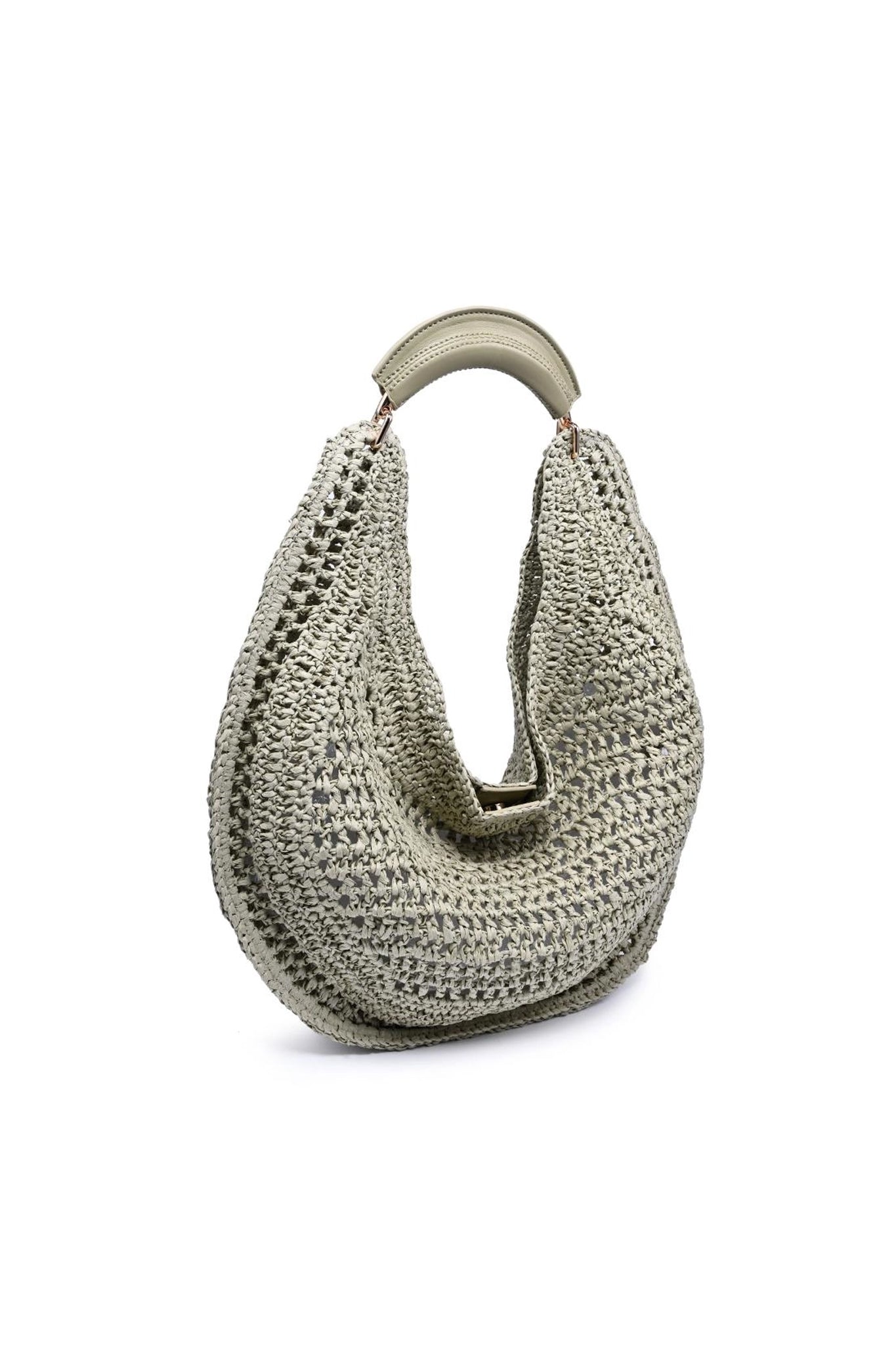 Marisol Crochet Hobo Bag in Sage