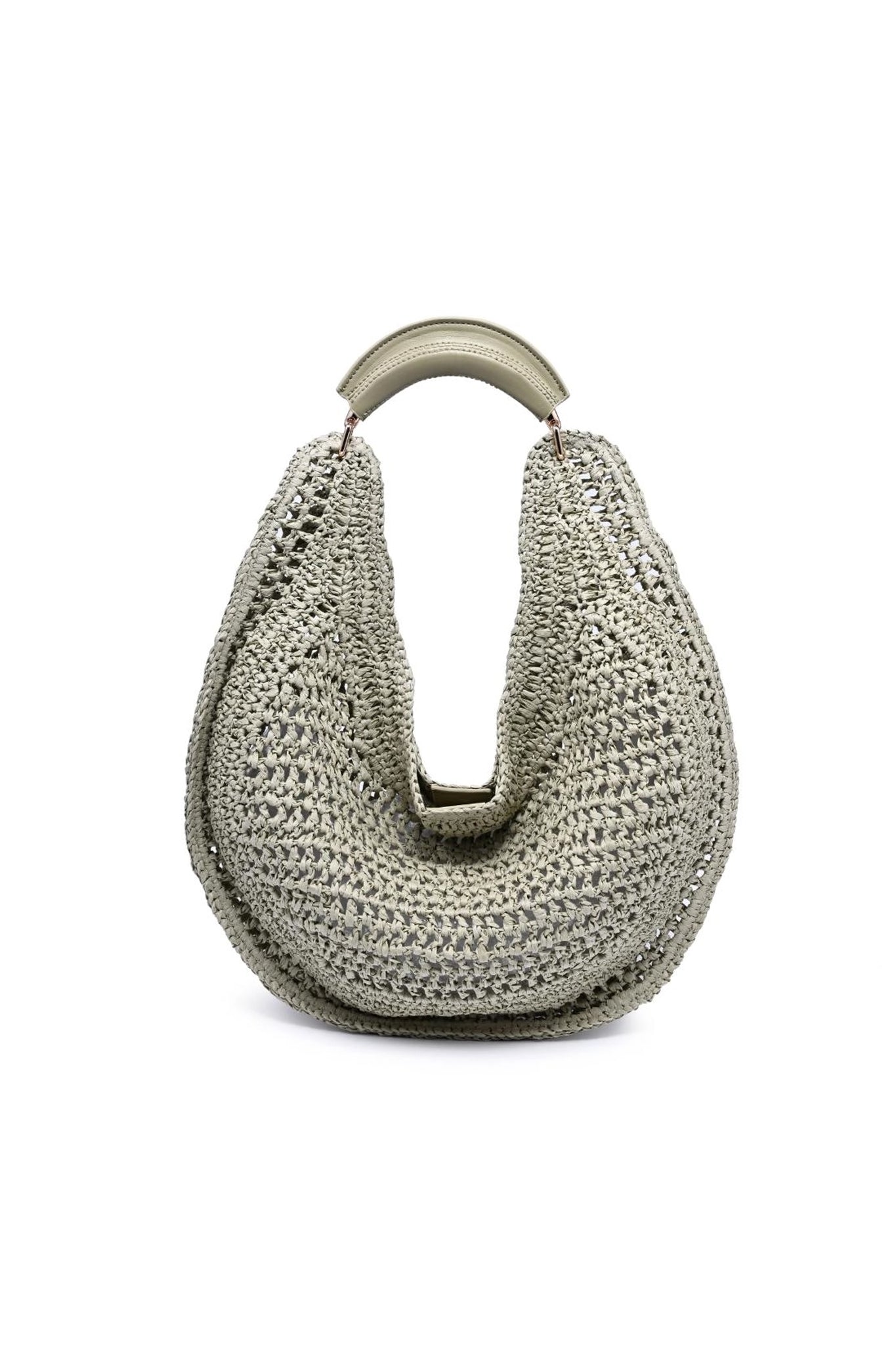 Marisol Crochet Hobo Bag in Sage