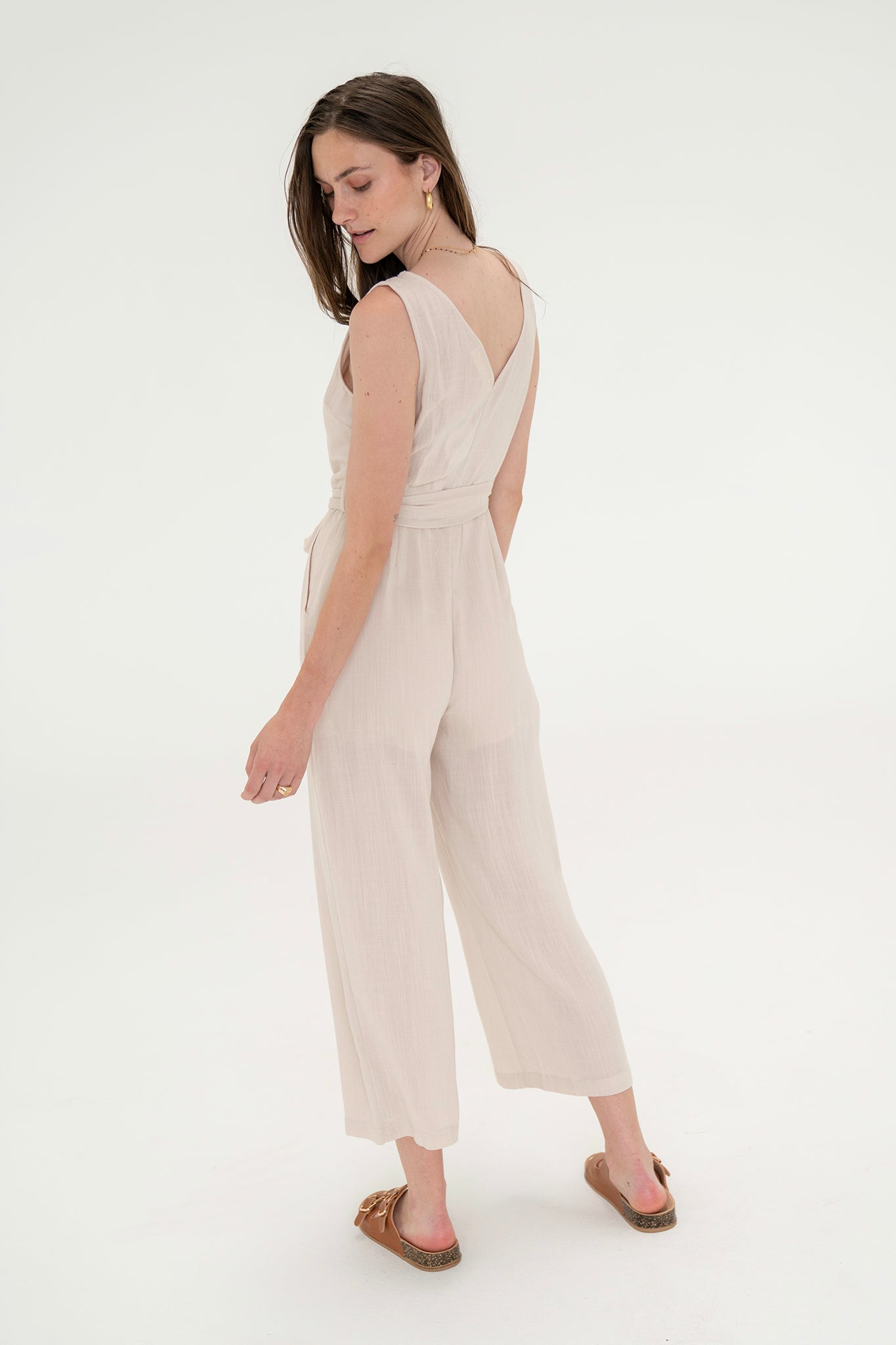 View 3 of Medanos Jumpsuit, a Jumpsuits from Larrea Cove. Detail: .