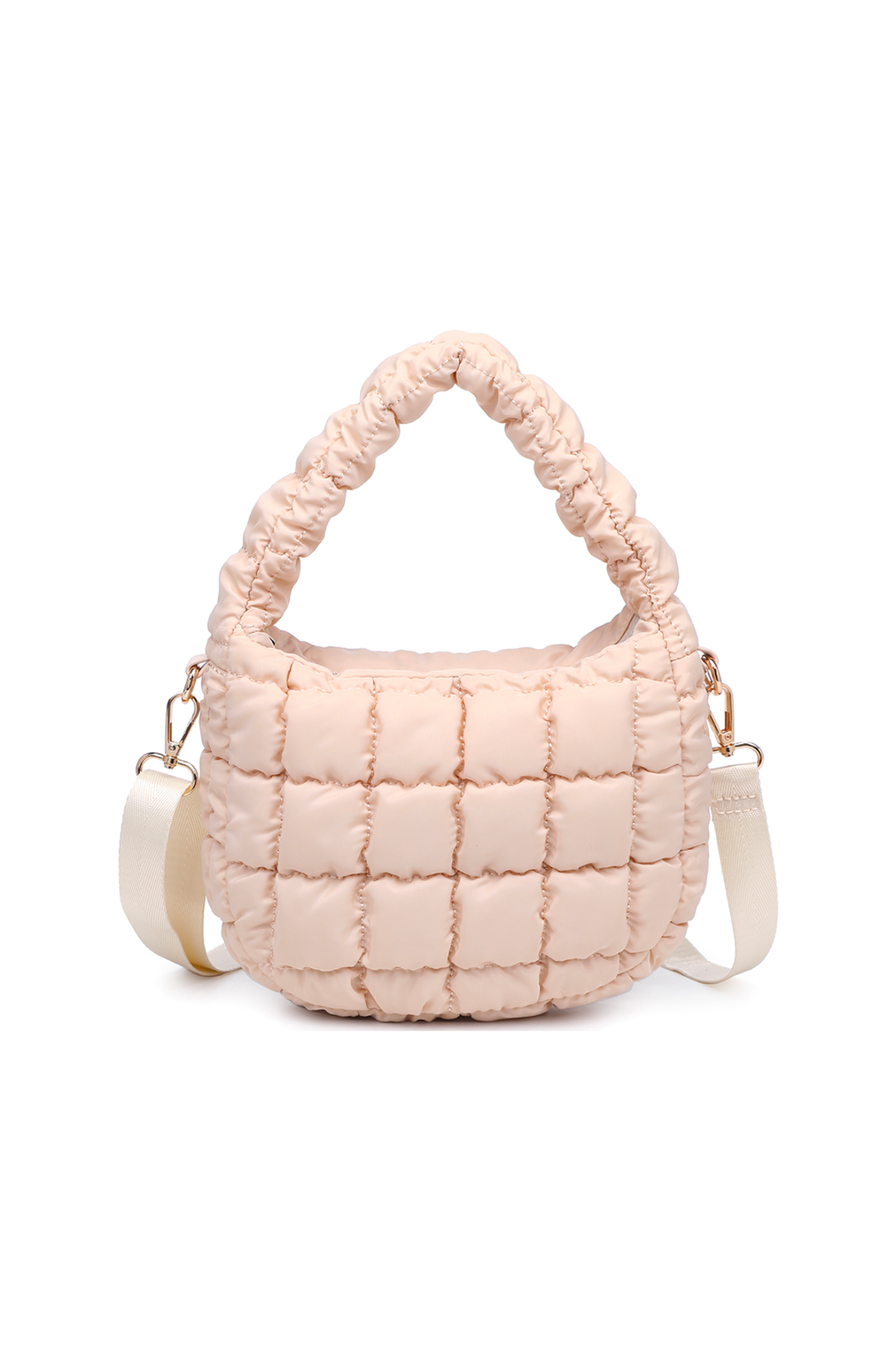Moiu Mini Quilted Bag in Ivory